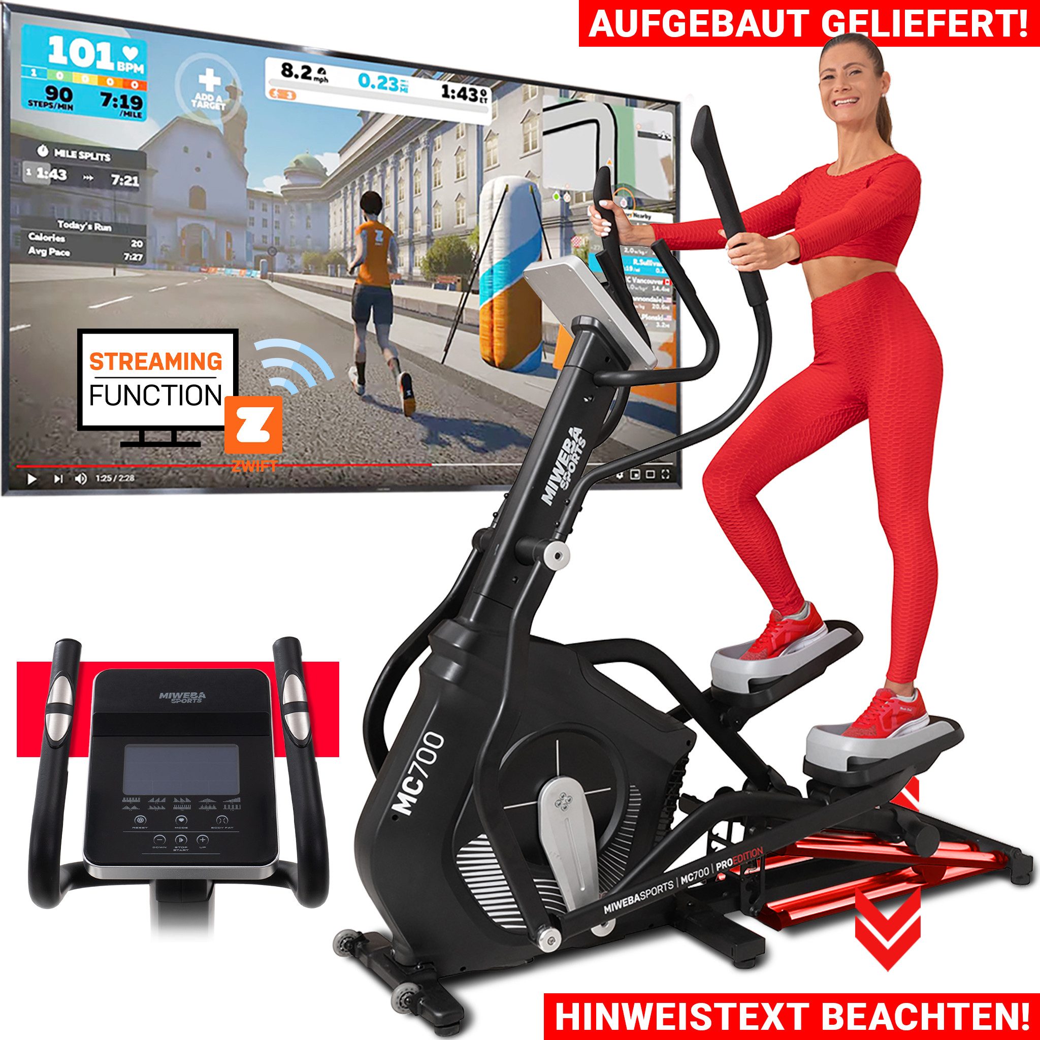 Miweba Sports Crosstrainer MC700 aufgebaut -