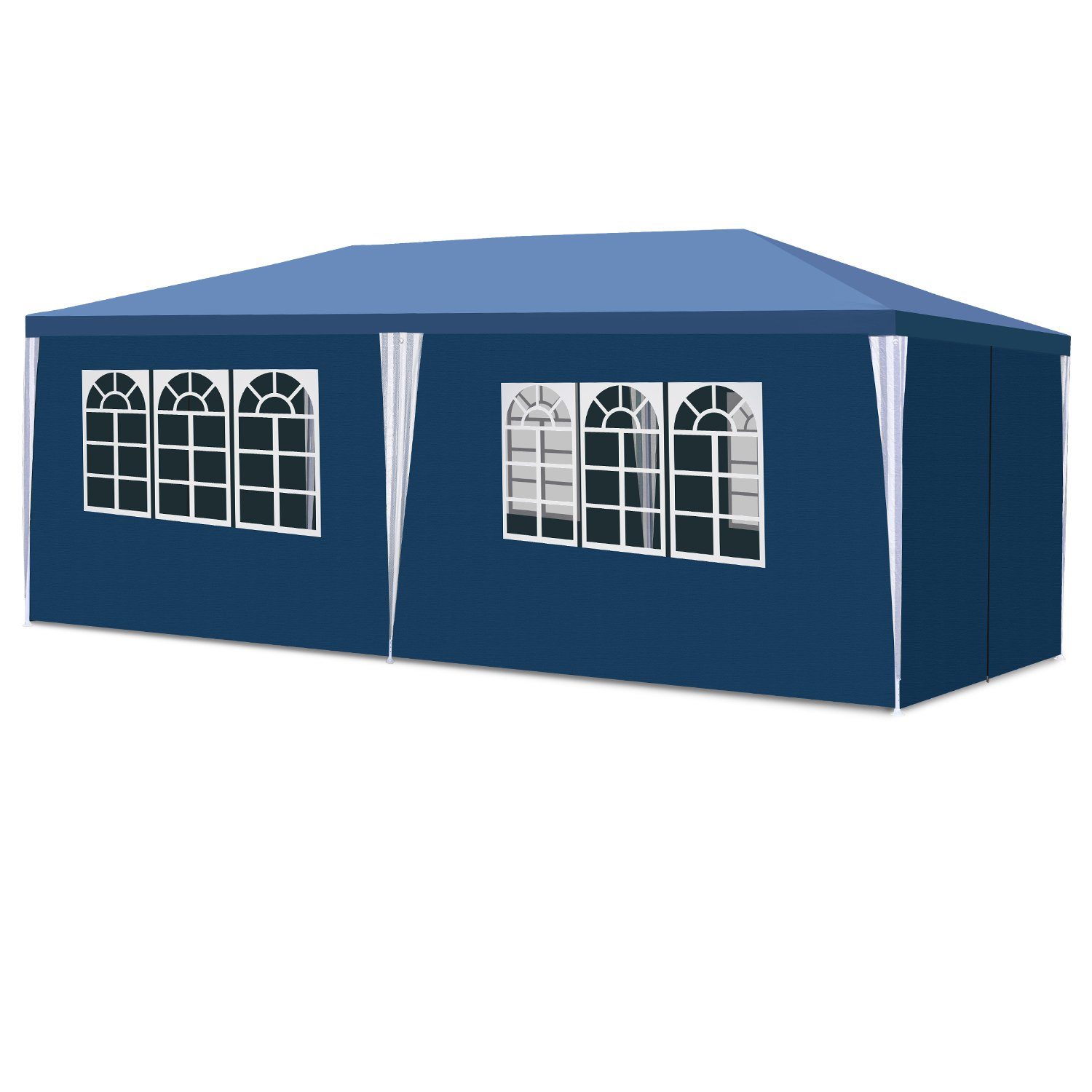 Clanmacy Pavillon Pavillon 3x6m Blau UV-Schutz