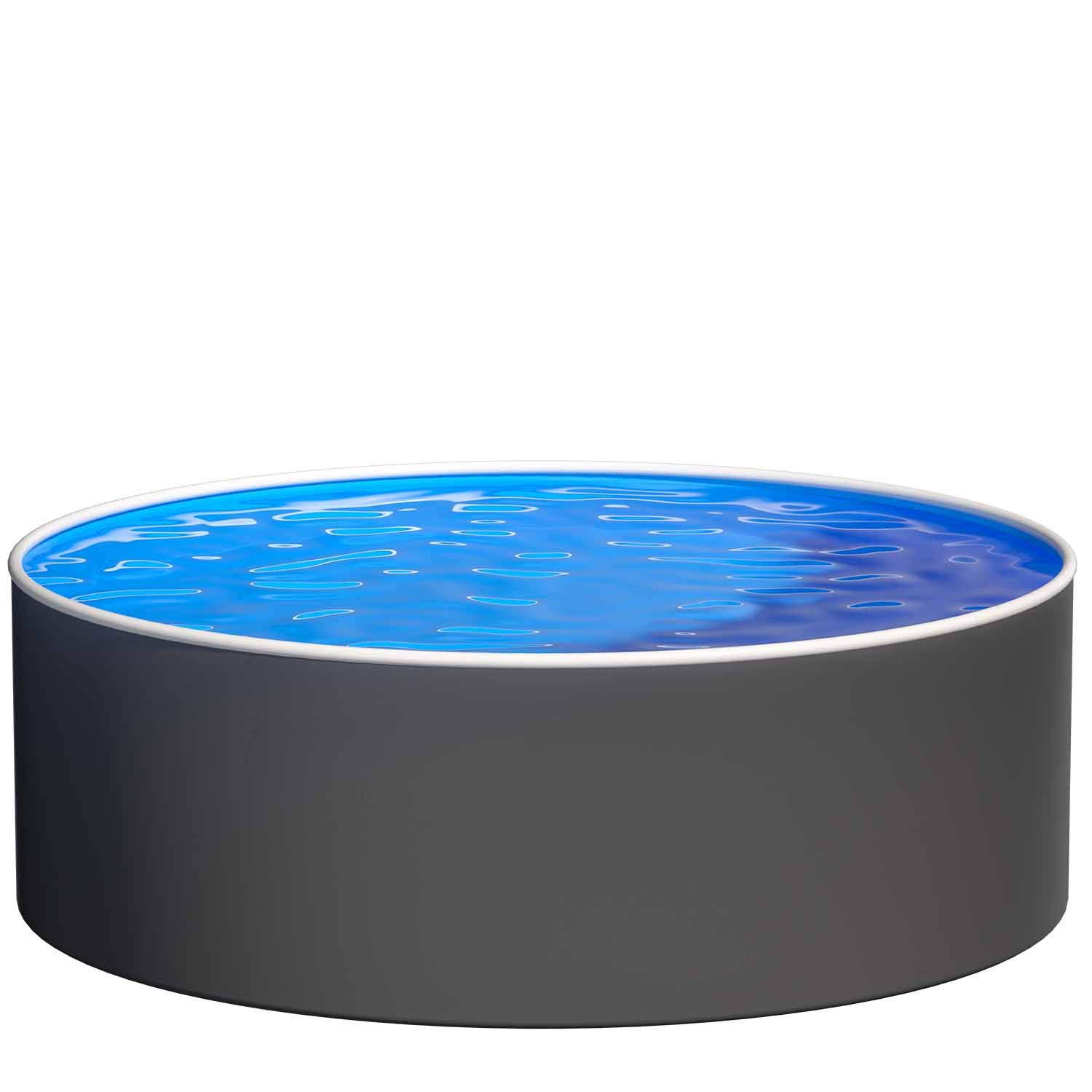 Poolomio Rundpool Azuro Deluxe Stahlwandpool -