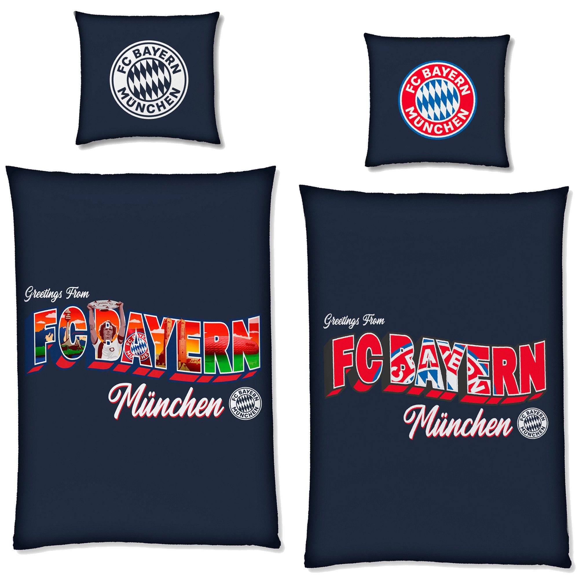 BERONAGE Wendebettwäsche FC Bayern München Bettwäsche