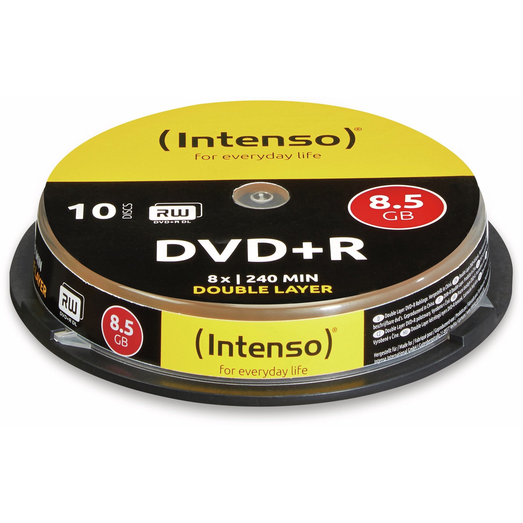 Intenso DVD-Rohling INTENSO DVD+R Spindel (DoubleLayer),
