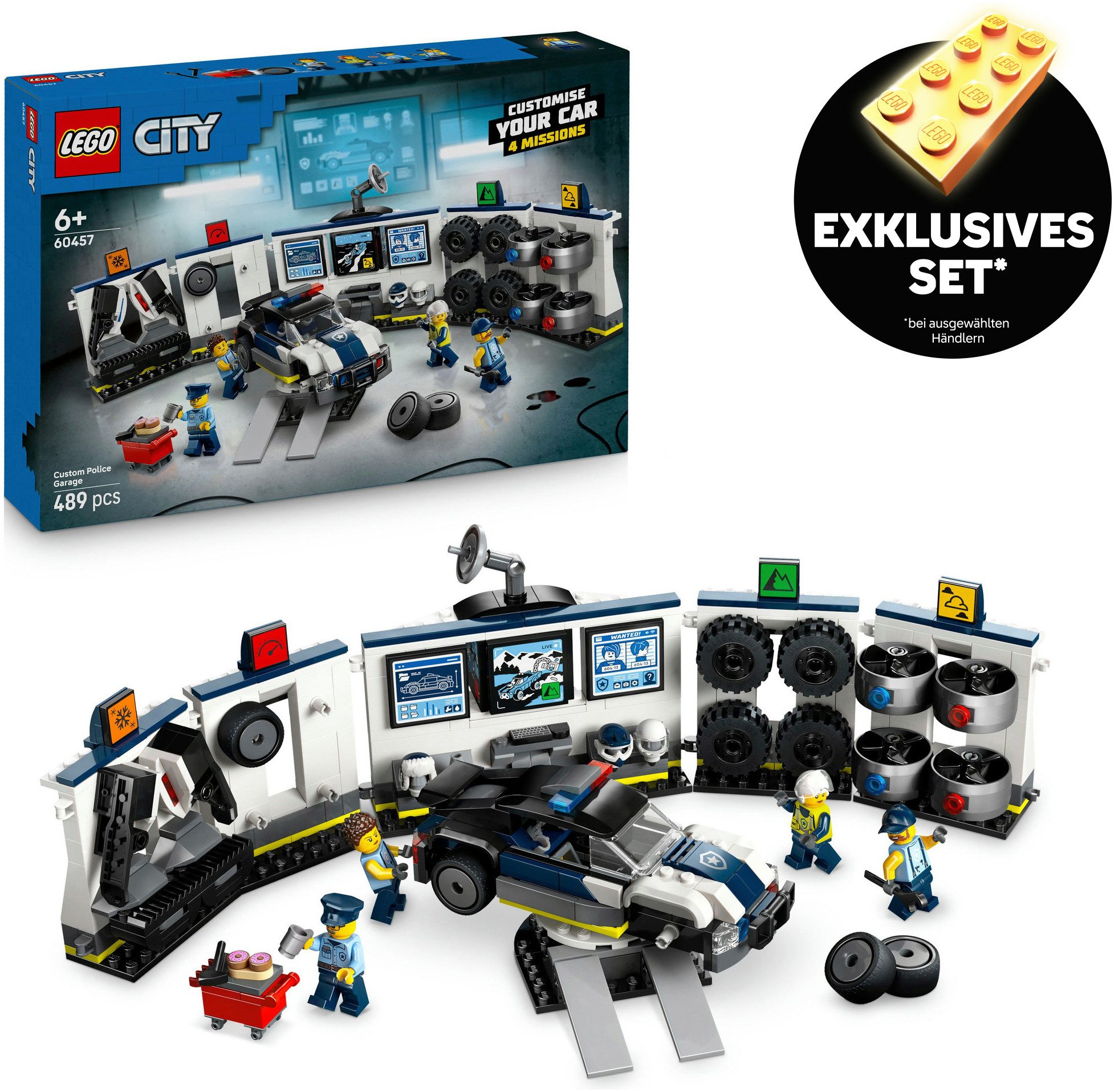 LEGO® Polizeiwerkstatt (60457), LEGO City Konstruktionsspielsteine,