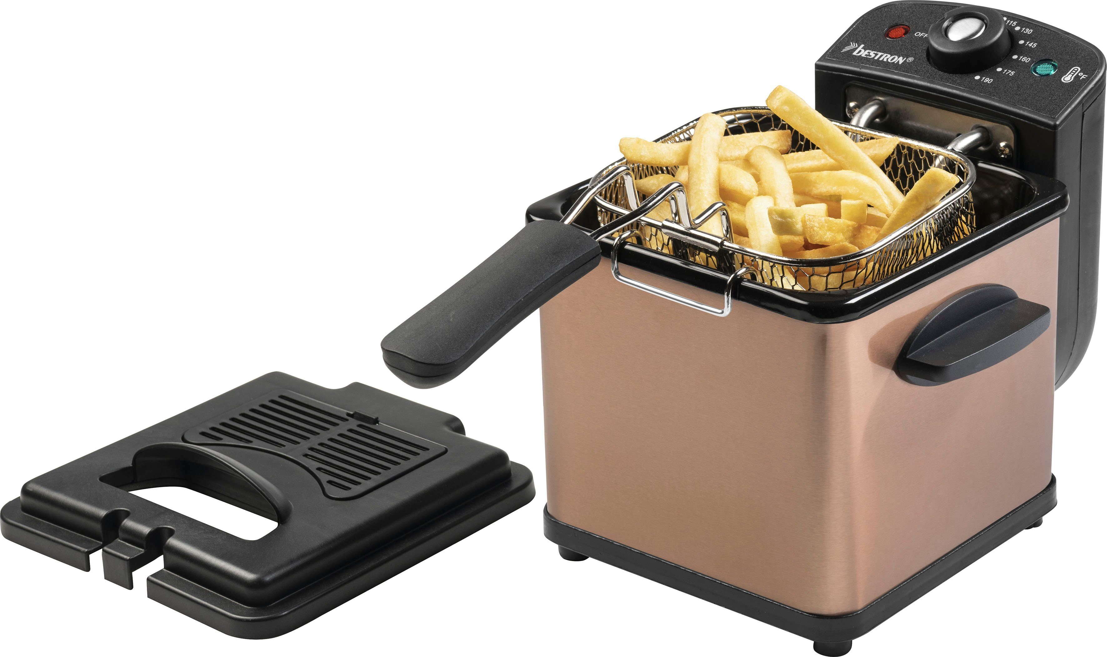 bestron Fritteuse AF100CO, kleine Fritteuse mit