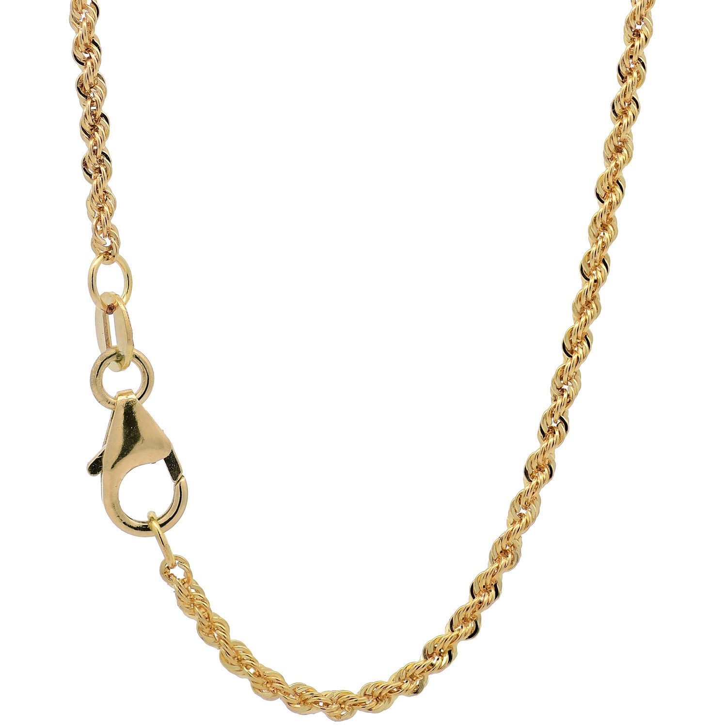 HOPLO Goldkette Goldkette Kordelkette massiv Breite