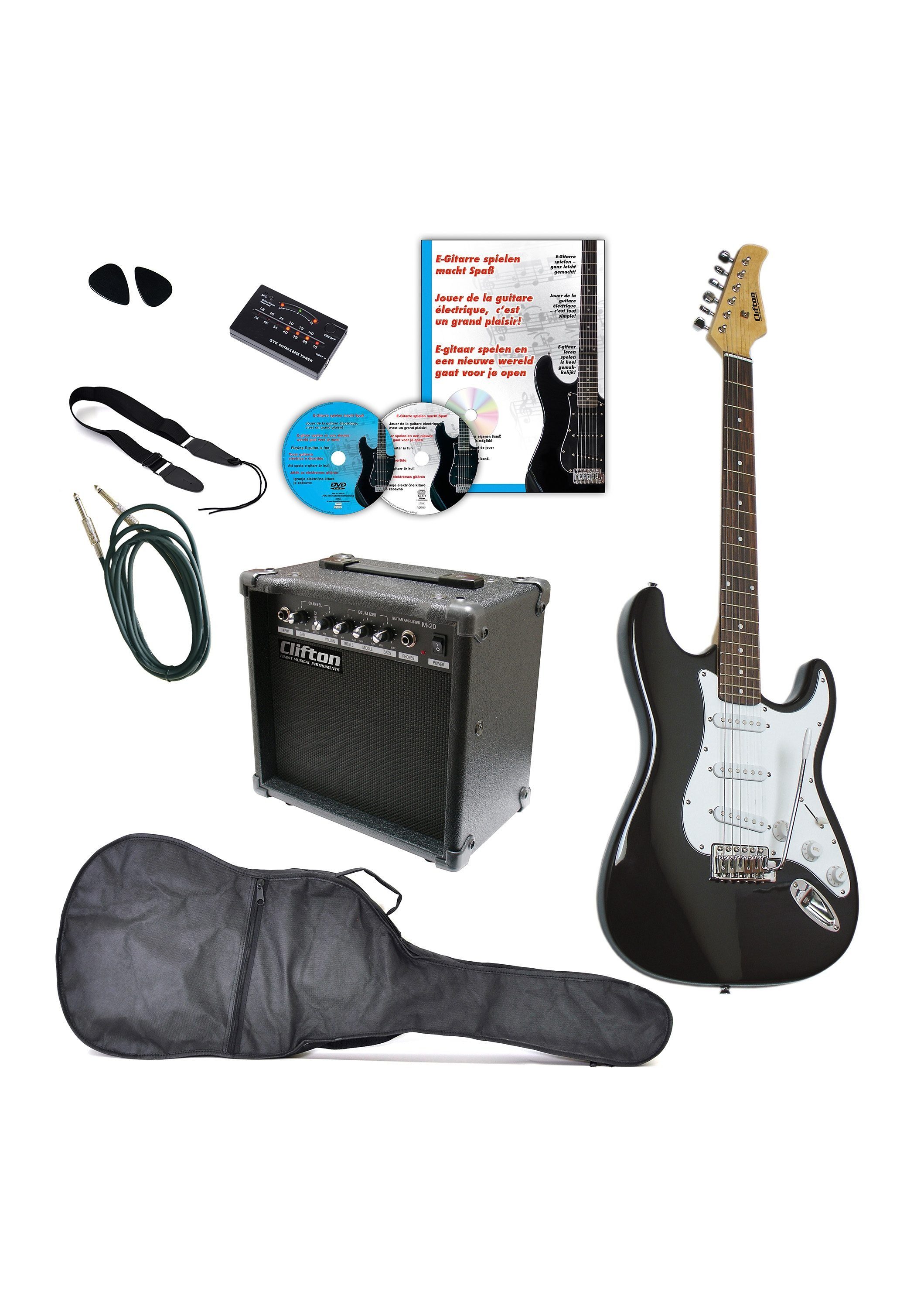 Clifton E-Gitarre Clifton E-Gitarren, Set, Komplettset
