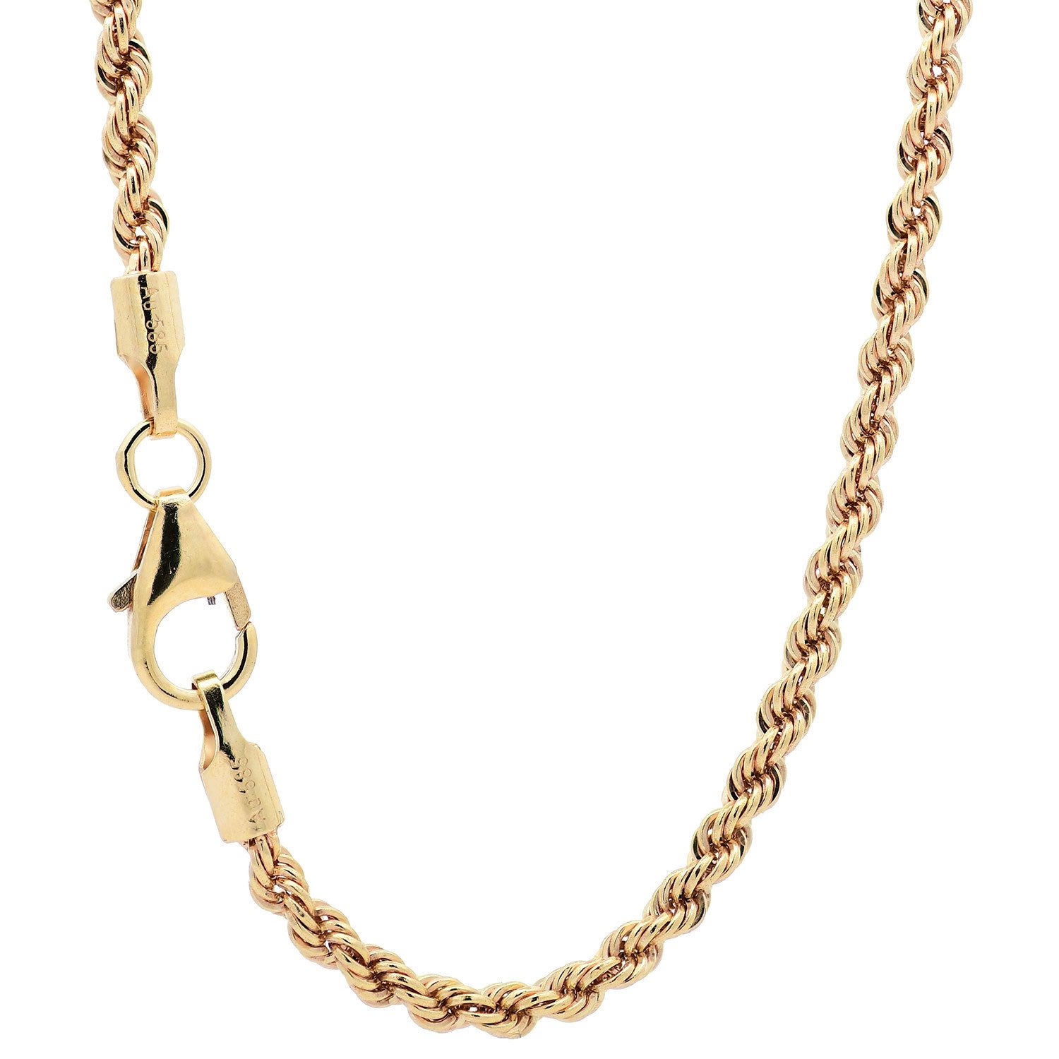 HOPLO Goldkette Goldkette Kordelkette Halskette Breite