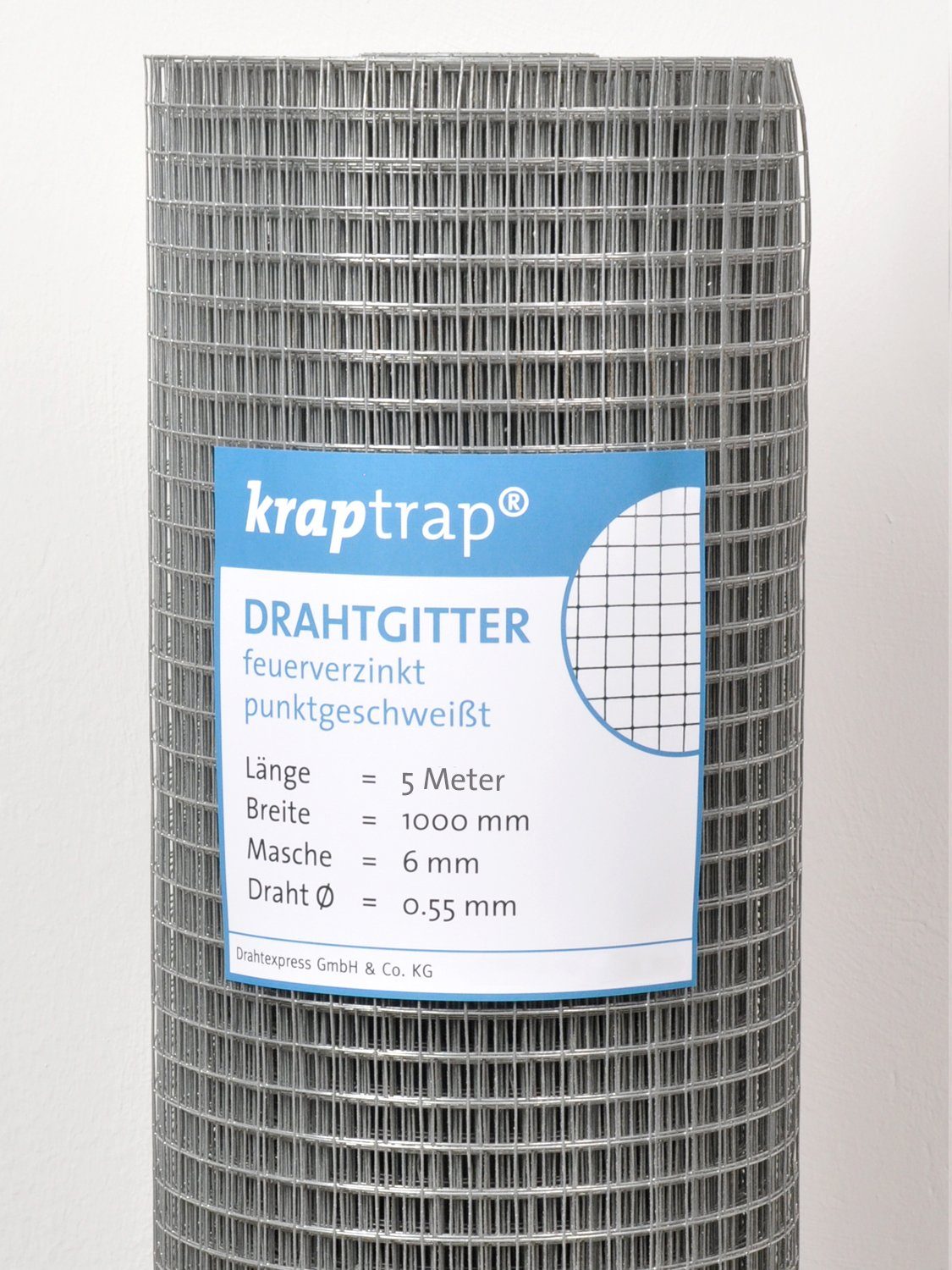 Kraptrap® Voliere engmaschiger Volierendraht 6x6 –