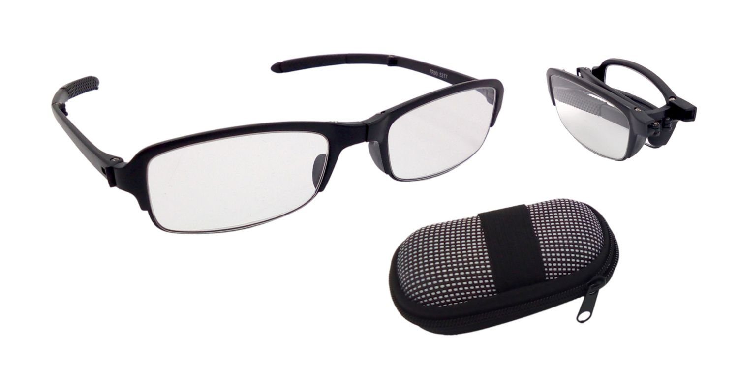 BURI Lesebrille Faltbare Lesebrille mit Brillenbox