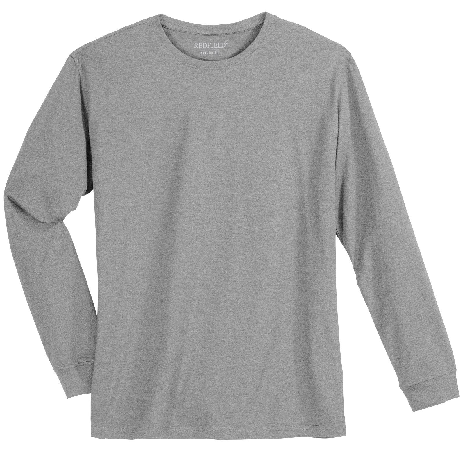 redfield Langarmshirt Redfield Langarmshirt grau melange