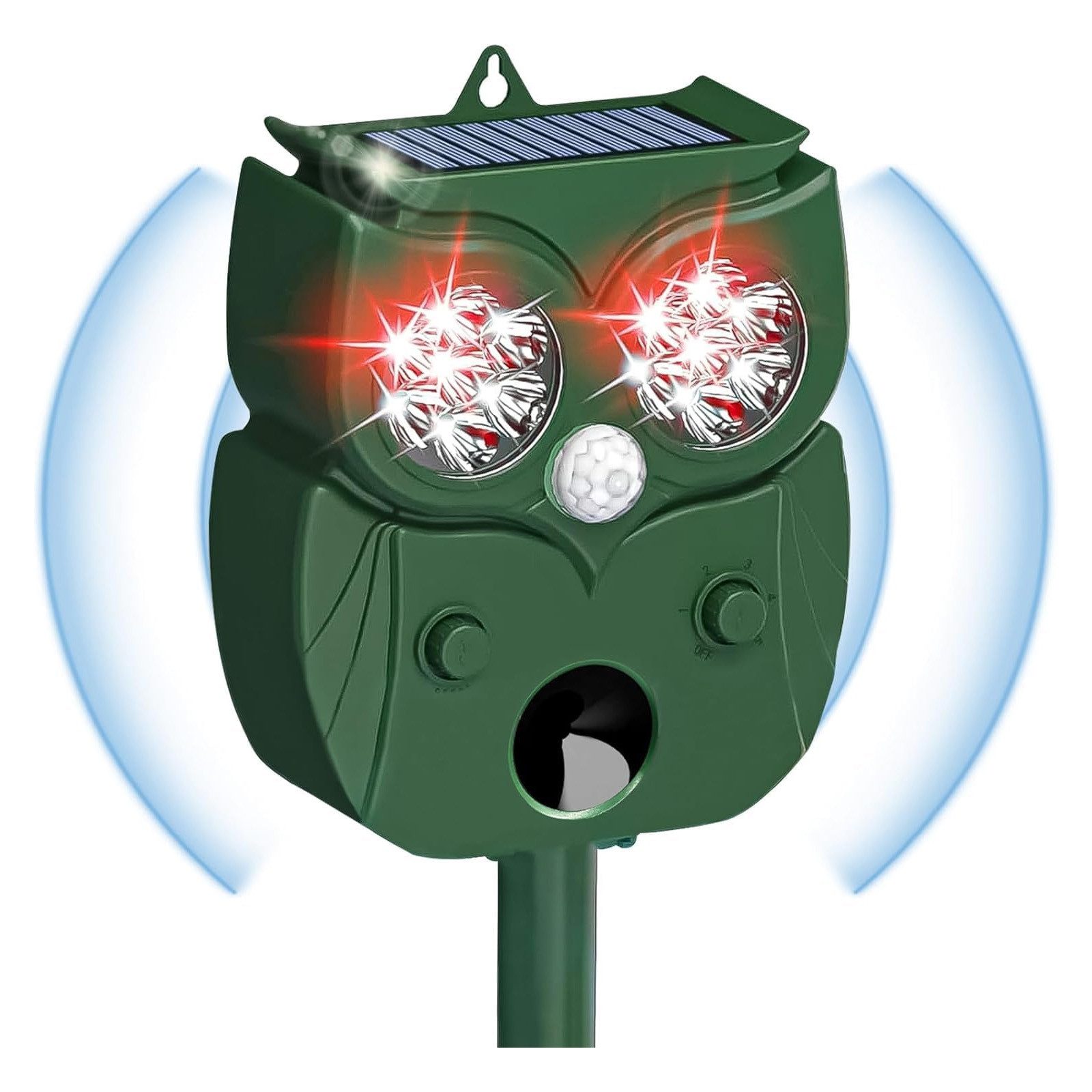 BlingBin Ultraschall-Tierabwehr Solar Katzenschreck Abwehr mit