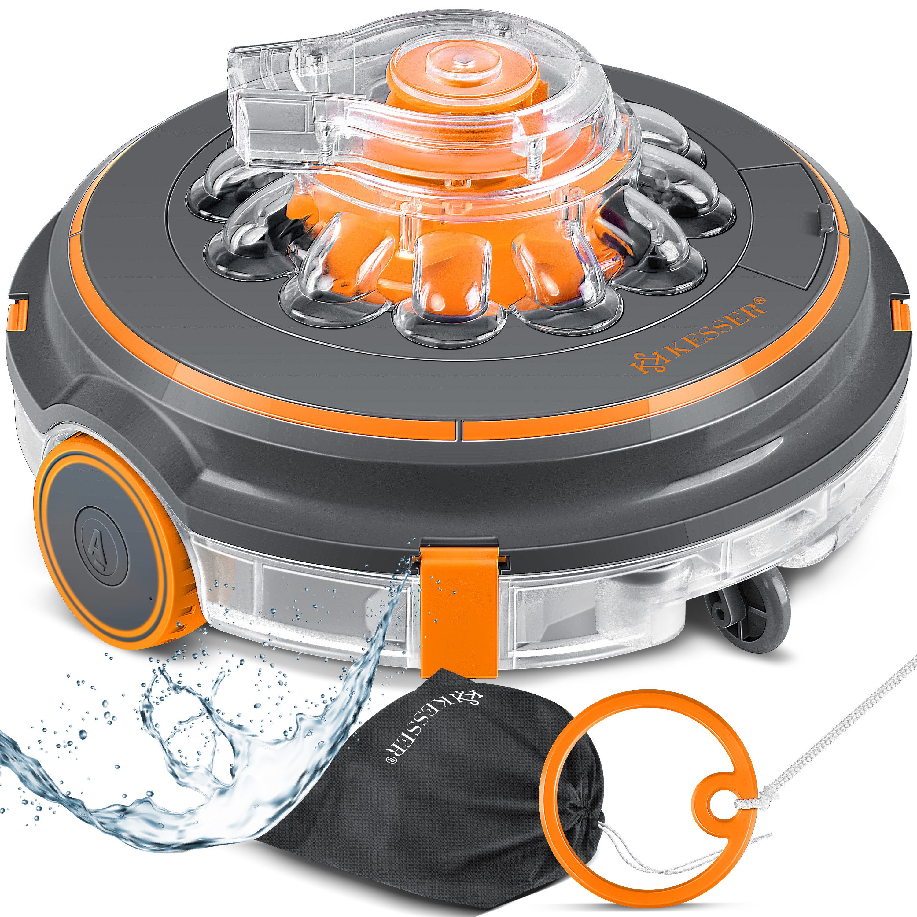 KESSER Poolroboter Poolroboter, Poolsauger Poolreiniger Akku