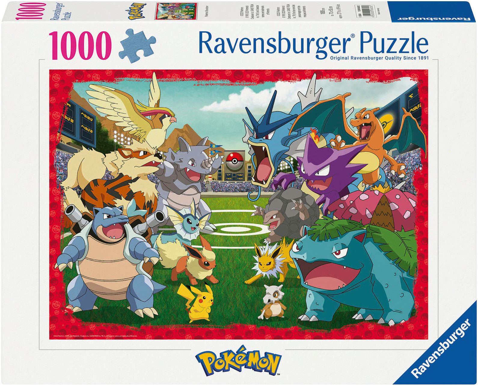 Ravensburger Puzzle Pokémon Kräftemessen, 1000 Puzzleteile,