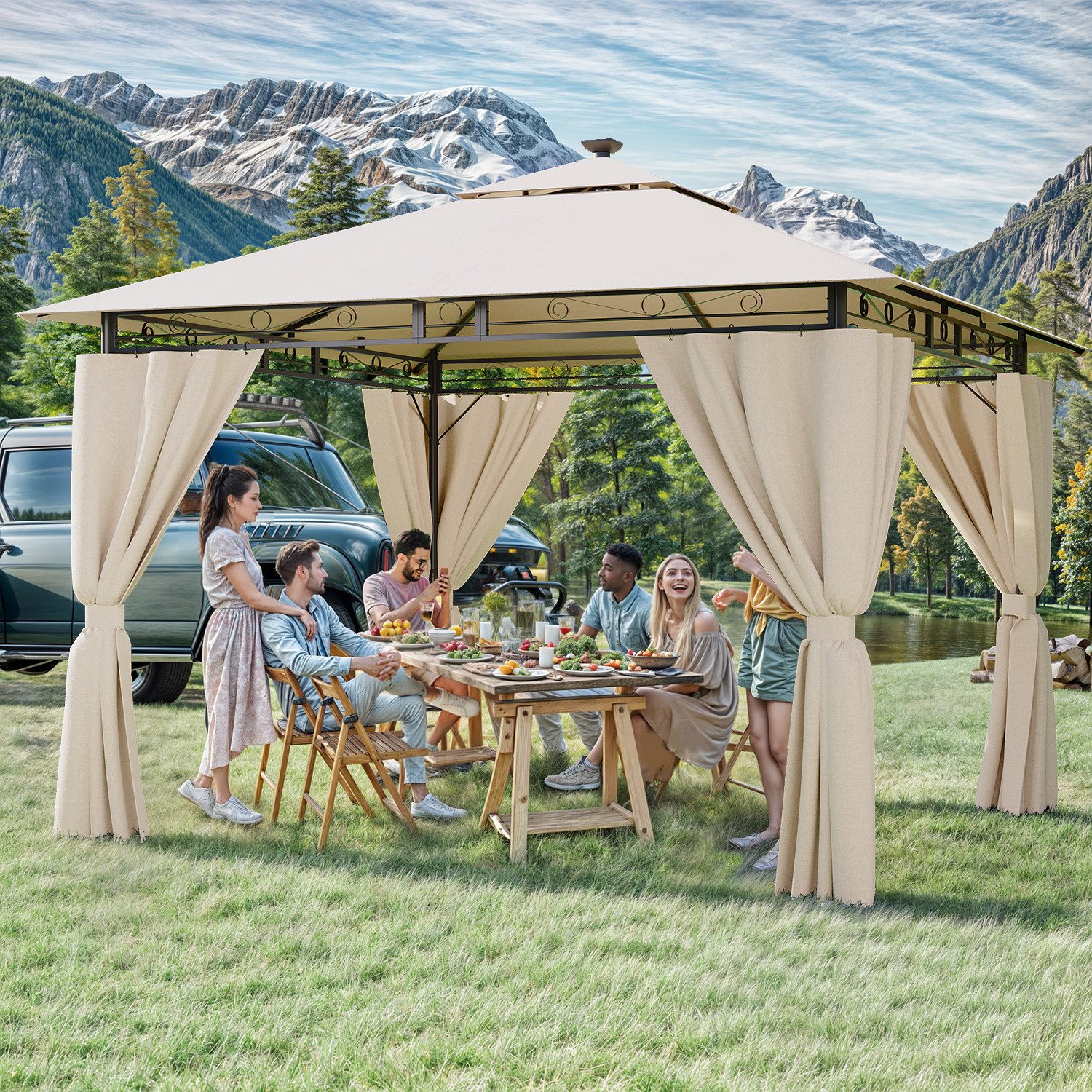 HOMALL Pavillon Garden Pavillon Wasserdicht Partyzelt,