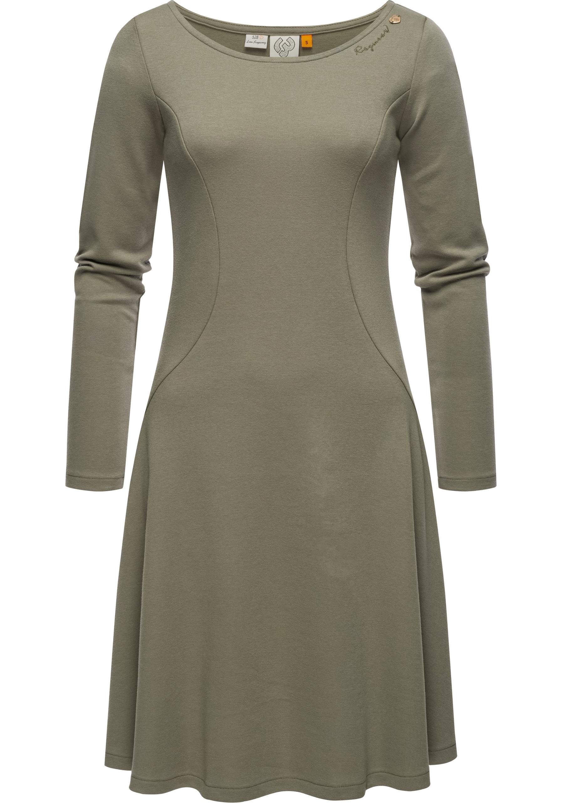 Ragwear A-Linien-Kleid Appero Stylisches Langarm-Kleid für