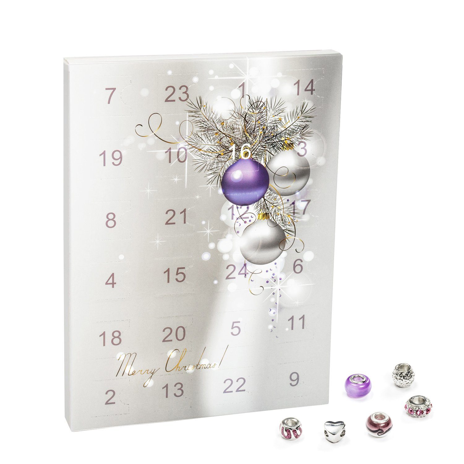VALIOSA Schmuck-Adventskalender Merry Christmas Mode-Schmuck Adventskalender