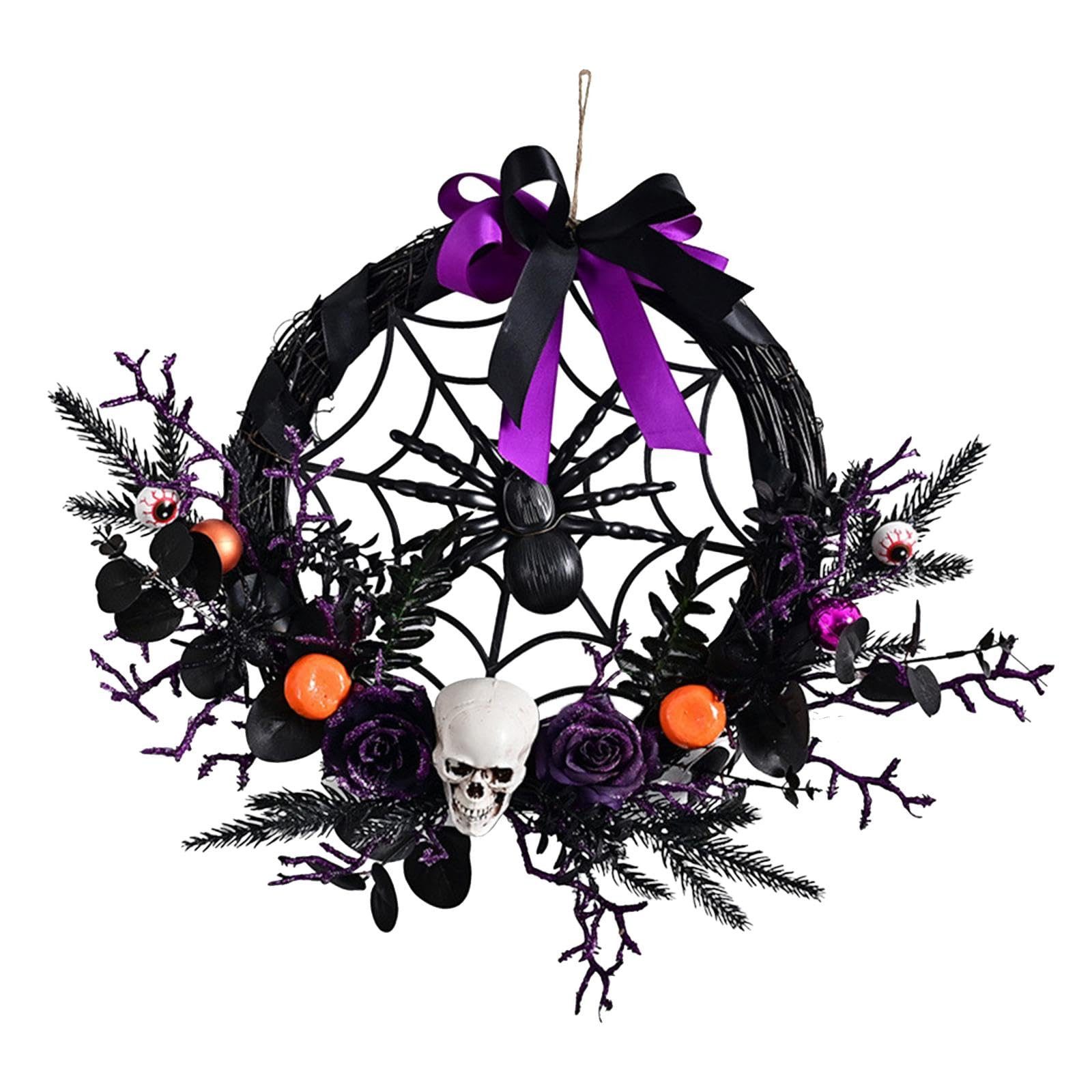 CLTYQ Dekoobjekt Halloween Kranz, Halloween Künstliche,