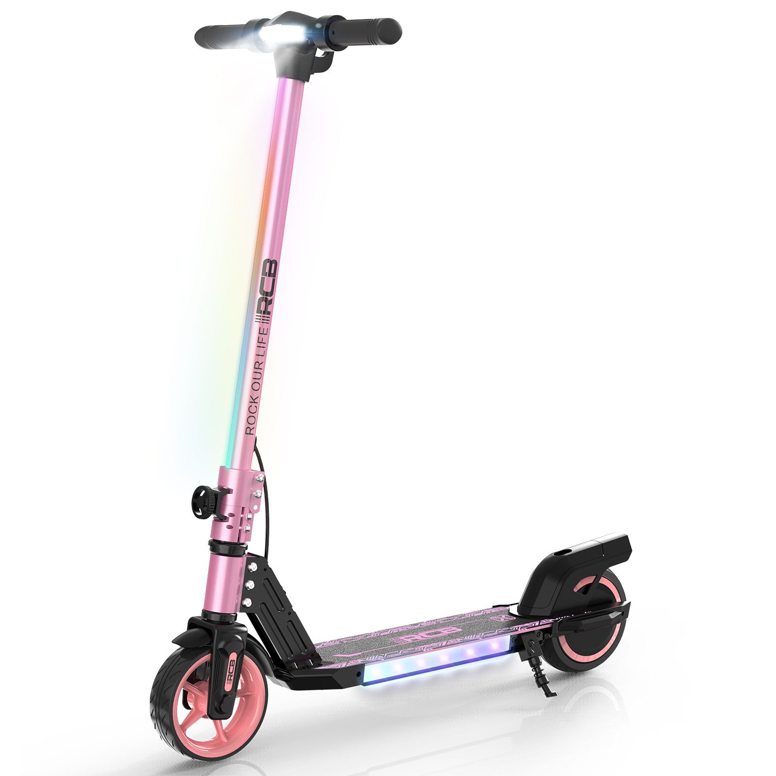 RCB TECH Elektro-Kinderroller R12 Elektrischer Kinder-Scooter,