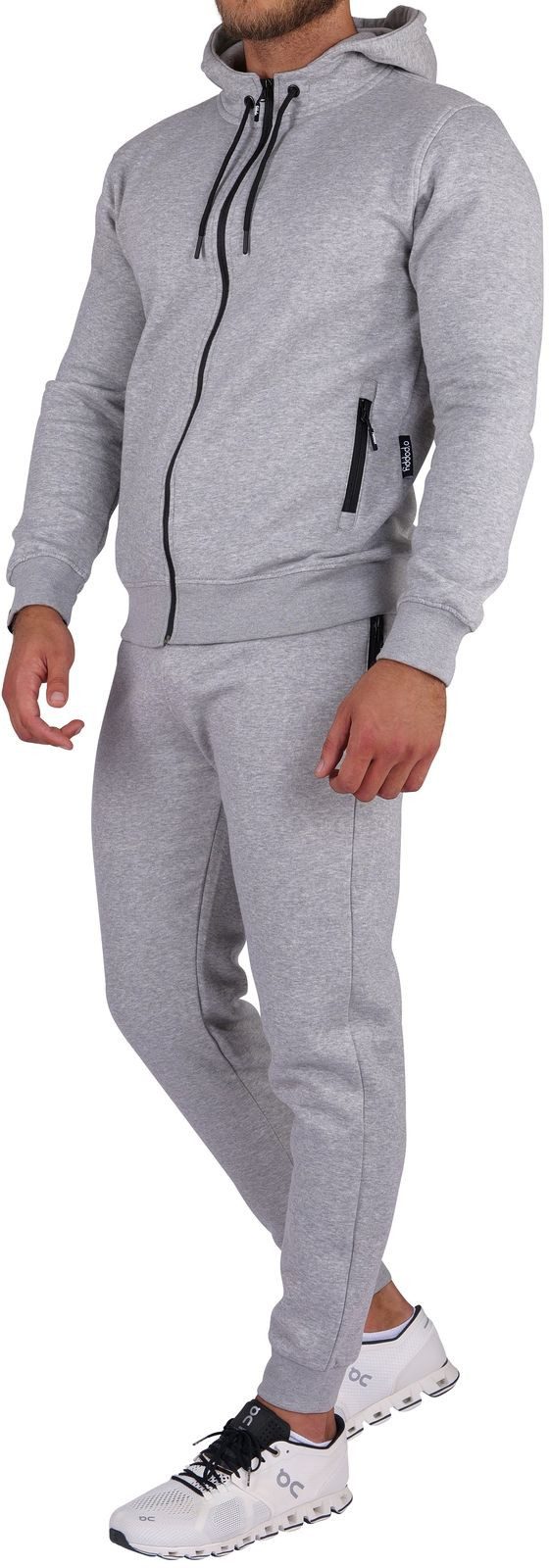 O'Poppy Jogginganzug Herren hellgrau (2-tlg), mit