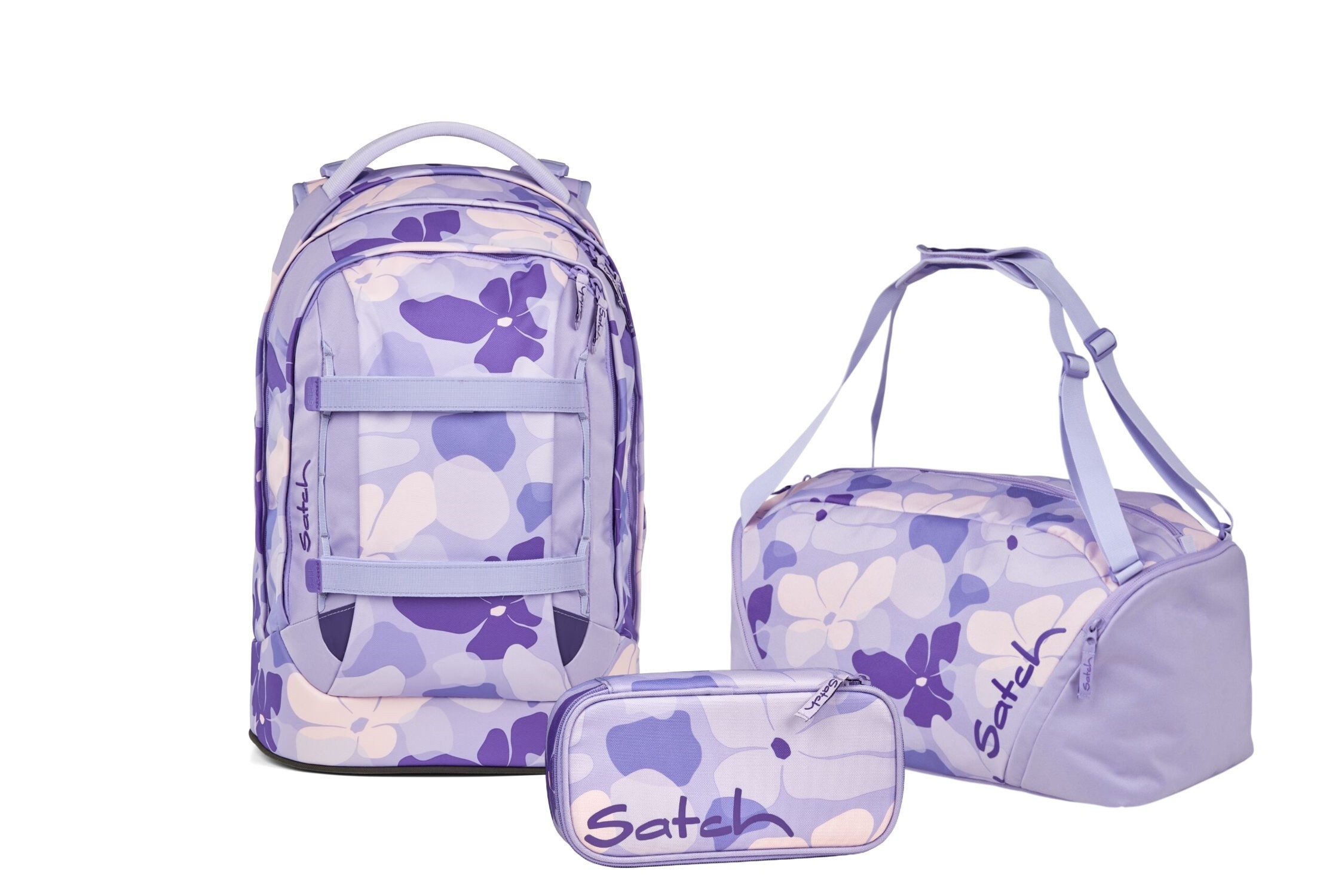 Satch Schulranzen Schulrucksack-Set PACK Lilac Blossom