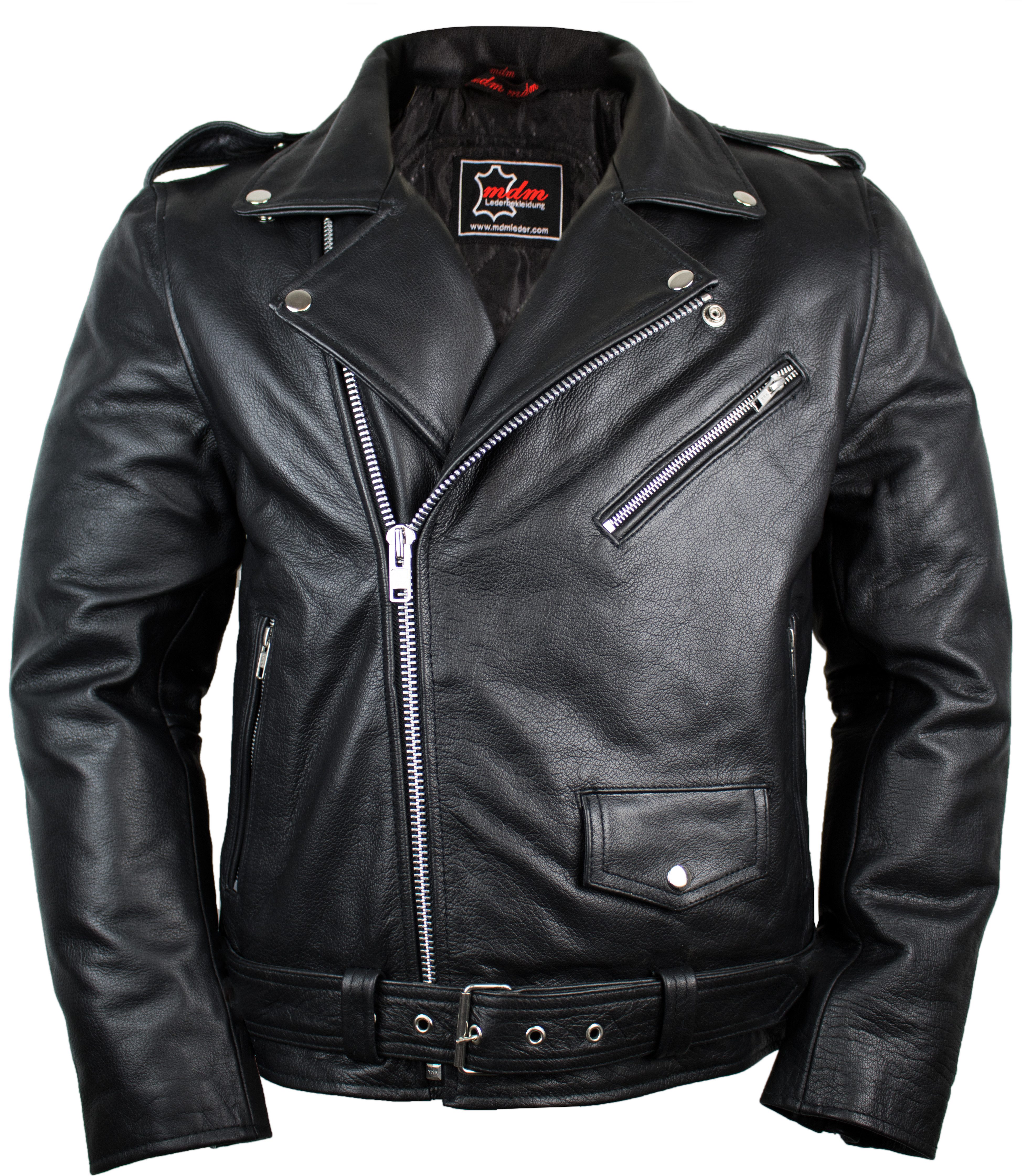 MDM Lederjacke Herren Biker Rocker Billy