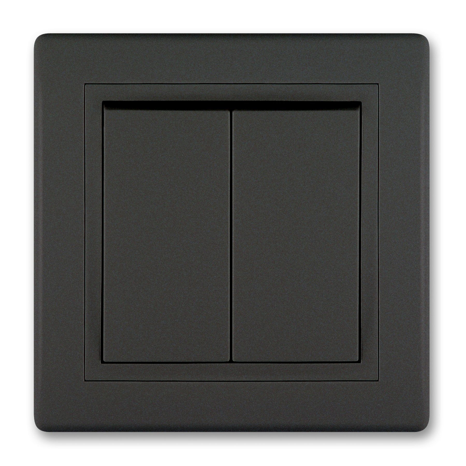 Aling Conel Lichtschalter PRESTIGE-Line Serienschalter Schwarz