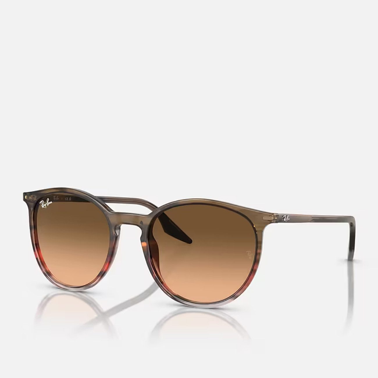 Ray-Ban Sonnenbrille Ray-Ban RB2204 Striped Brown