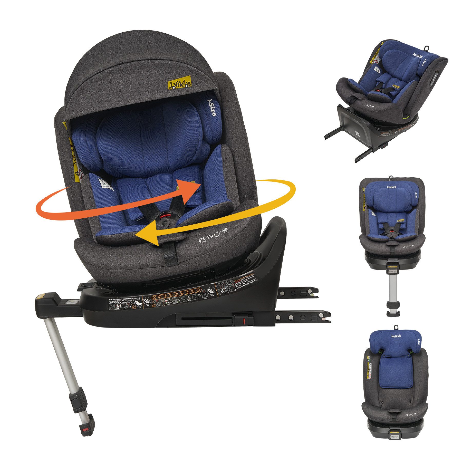 Jovikids Autokindersitz 360° Drehbar Kindersitz mit
