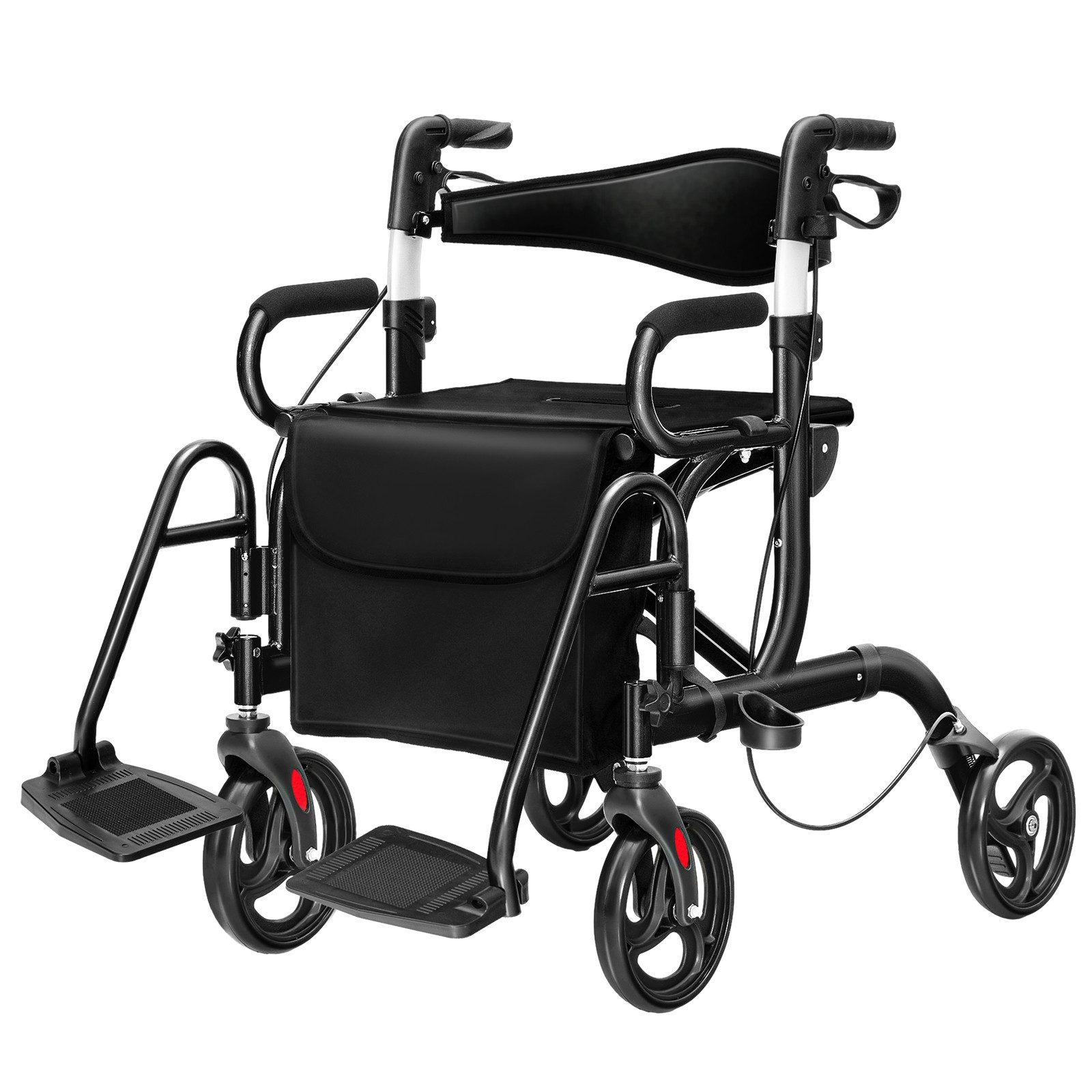 COSTWAY Rollator, mit Tasche, Bremse &