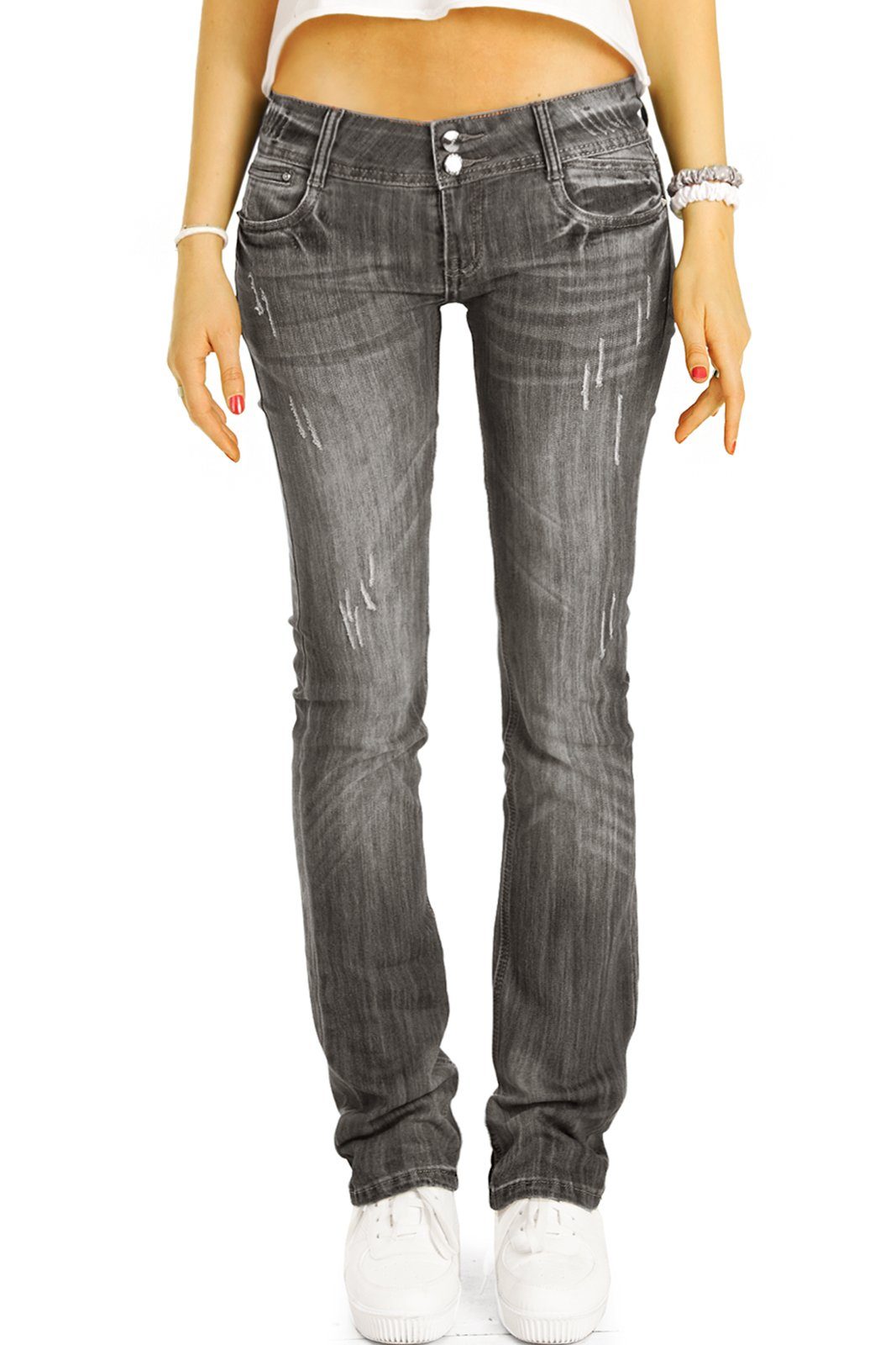 be styled Straight-Jeans low waist Damenjeans,
