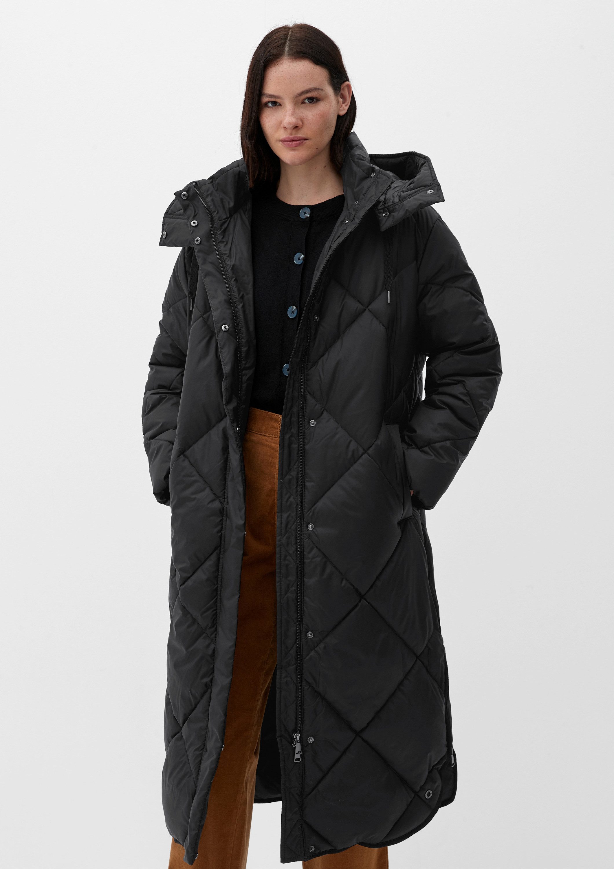 s.Oliver Wintermantel Outdoor-Mantel Mantel mit Steppung