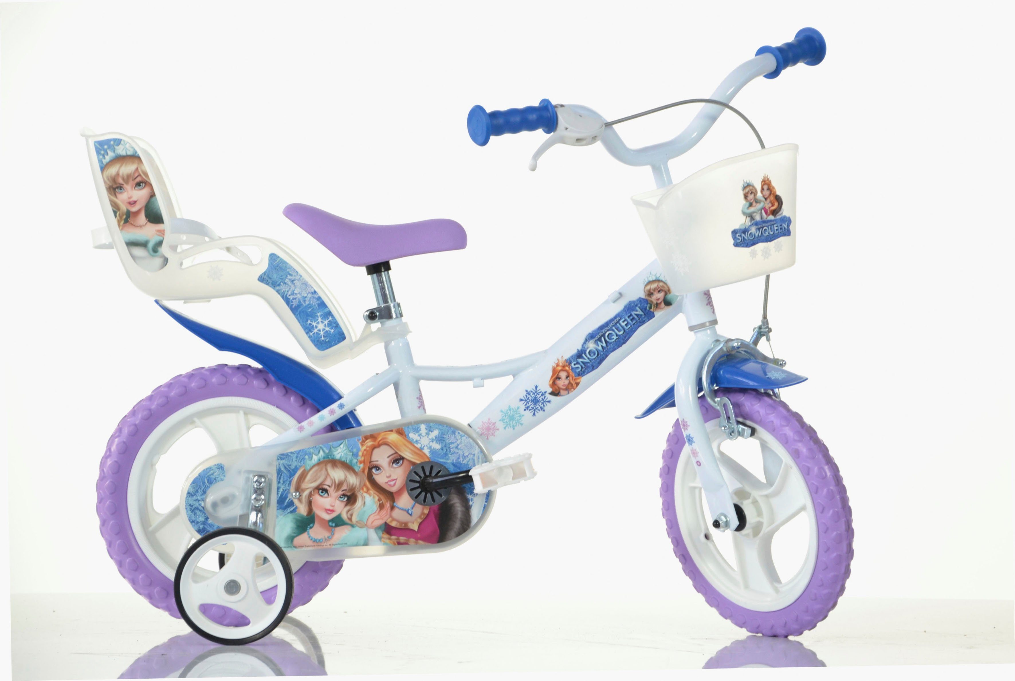 Dino Kinderfahrrad Snow Queen Eiskönigin 12