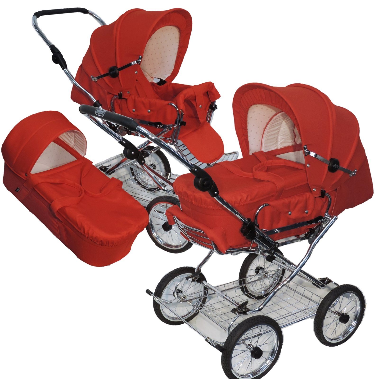 Eichhorn Kinderwagen Kombi-Kinderwagen Designer 2in1 Retro