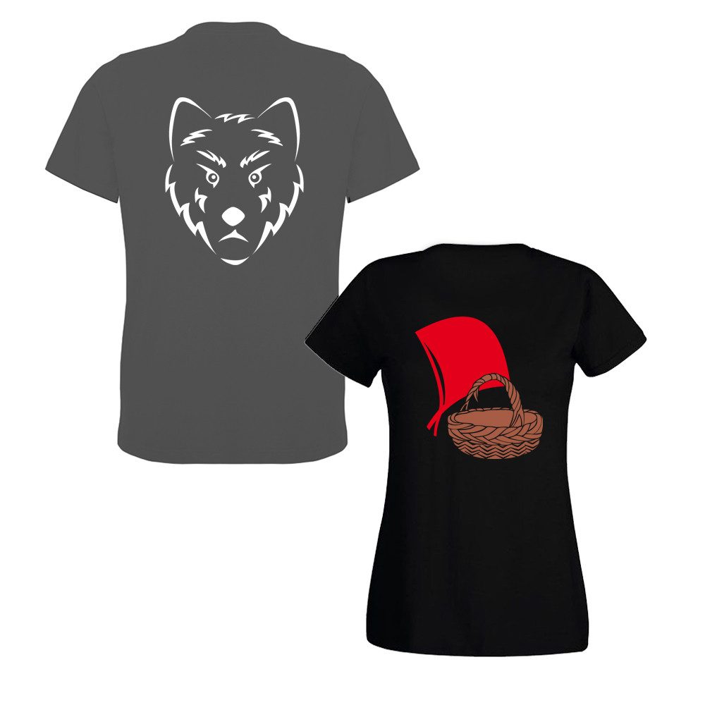 G-graphics T-Shirt Rotkäppchen & der böse