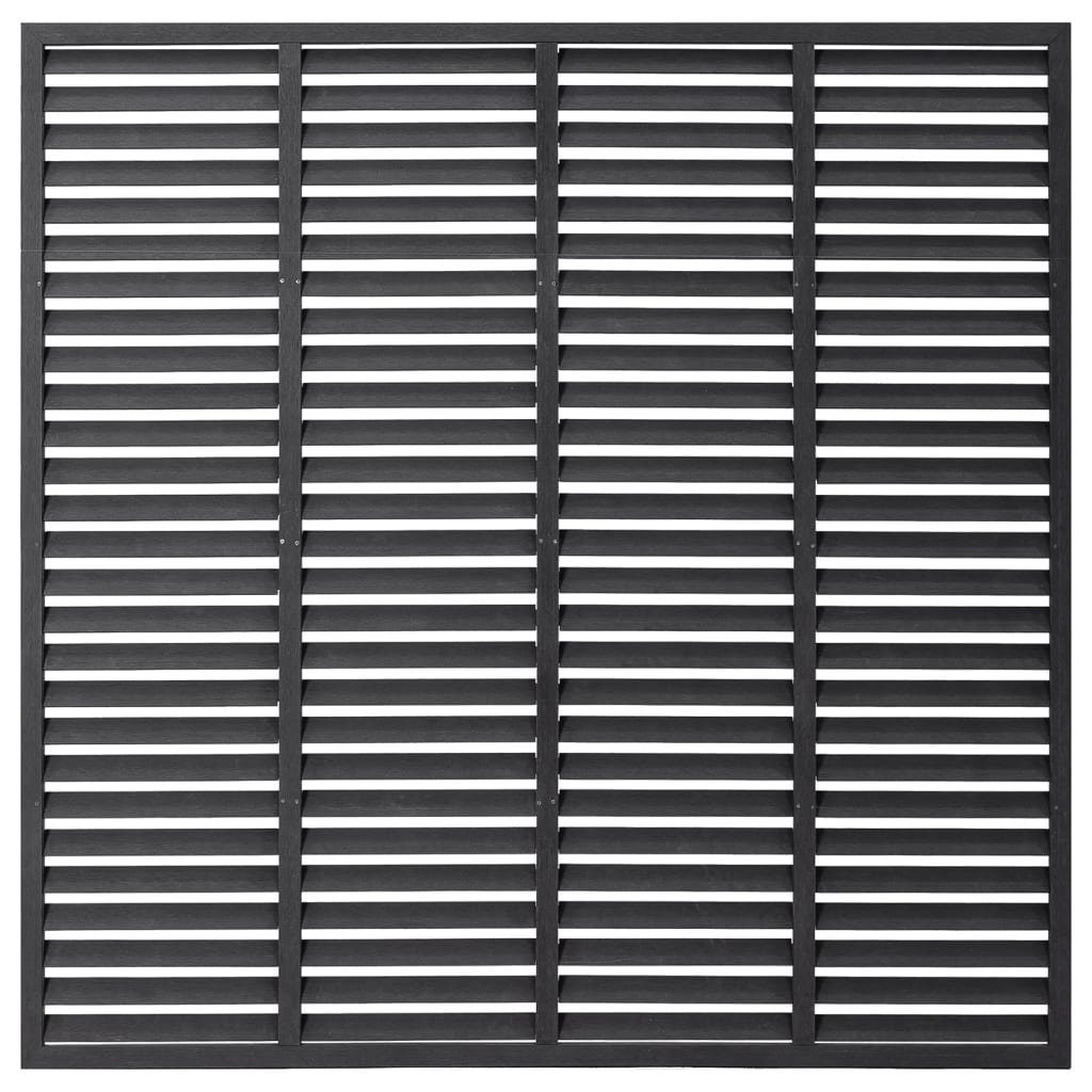 vidaXL Gartenzaun Lamellenzaun WPC 180x180 cm