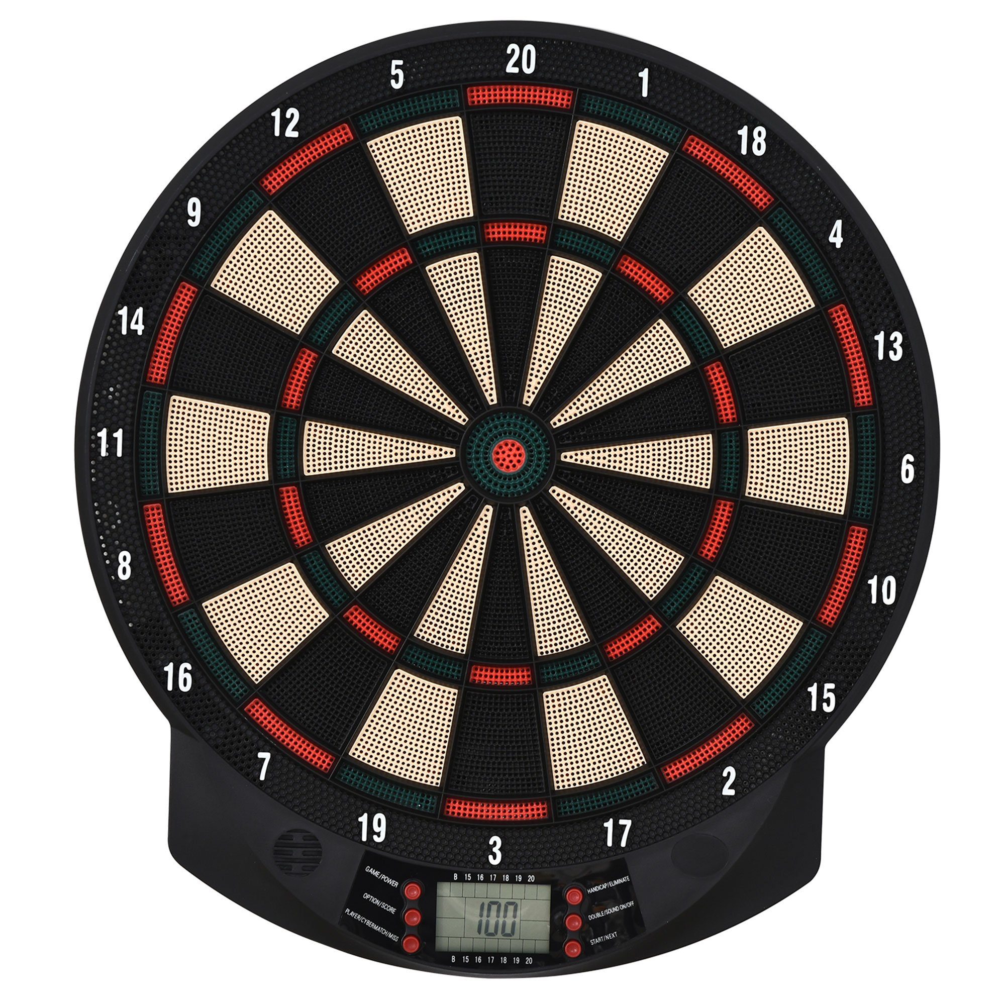 HOMCOM Dartscheibe automatische Wertung Dartboard mit