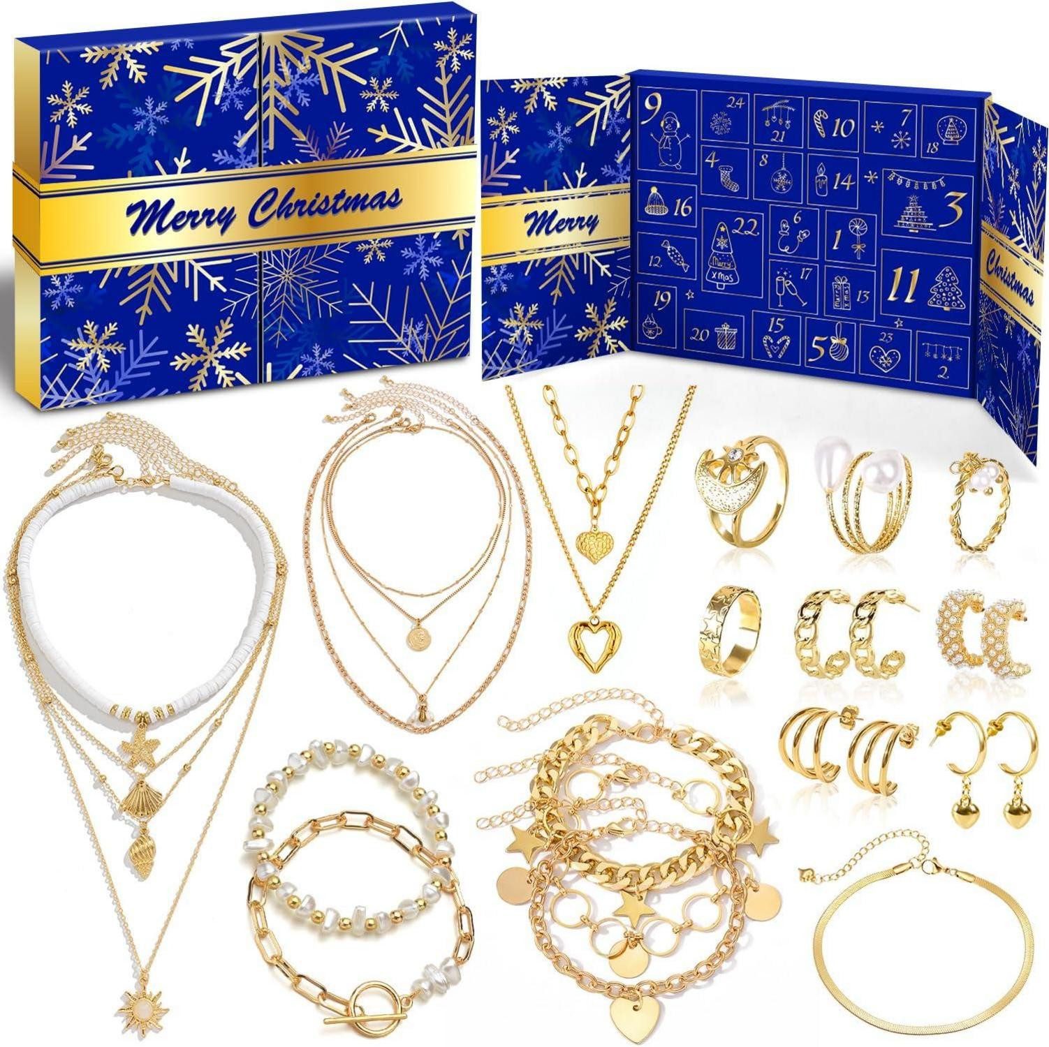 LuxusKollektion Schmuck-Adventskalender Adventskalender Schmuck Frauen Mädchen