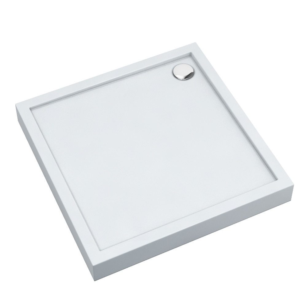 Aquabad® Duschwanne ULTIMA Smooth White, Quadrat,