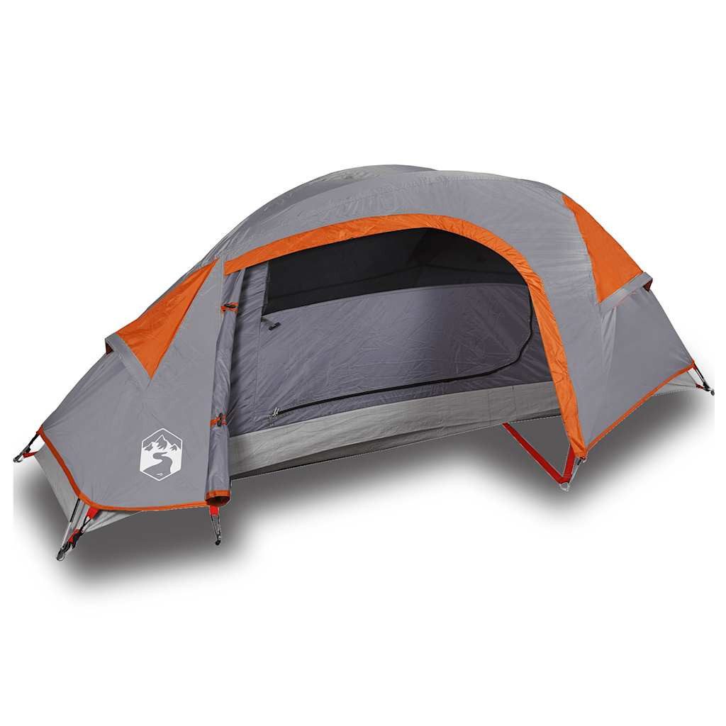 vidaXL Kuppelzelt Kuppel-Campingzelt 1 Person Orange