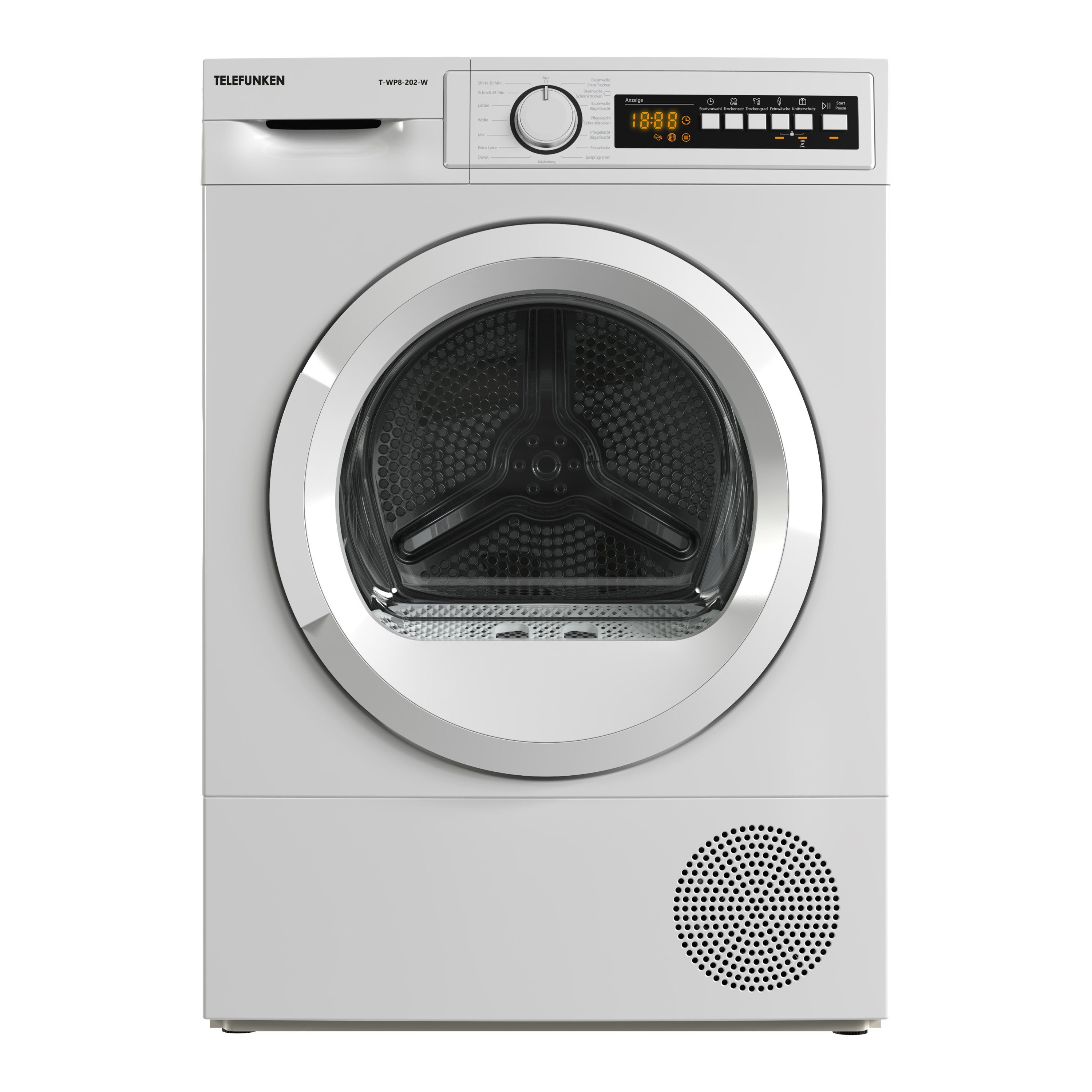 Telefunken Wärmepumpentrockner T-WP8-202-W, 8 kg, Trockner