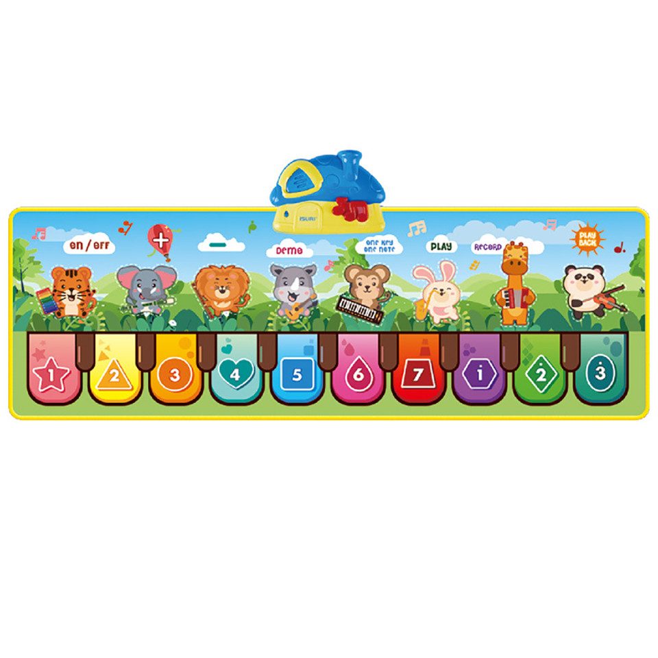 CLTYQ Spielmatte Elektronische Hüpfmatte mit Sound,