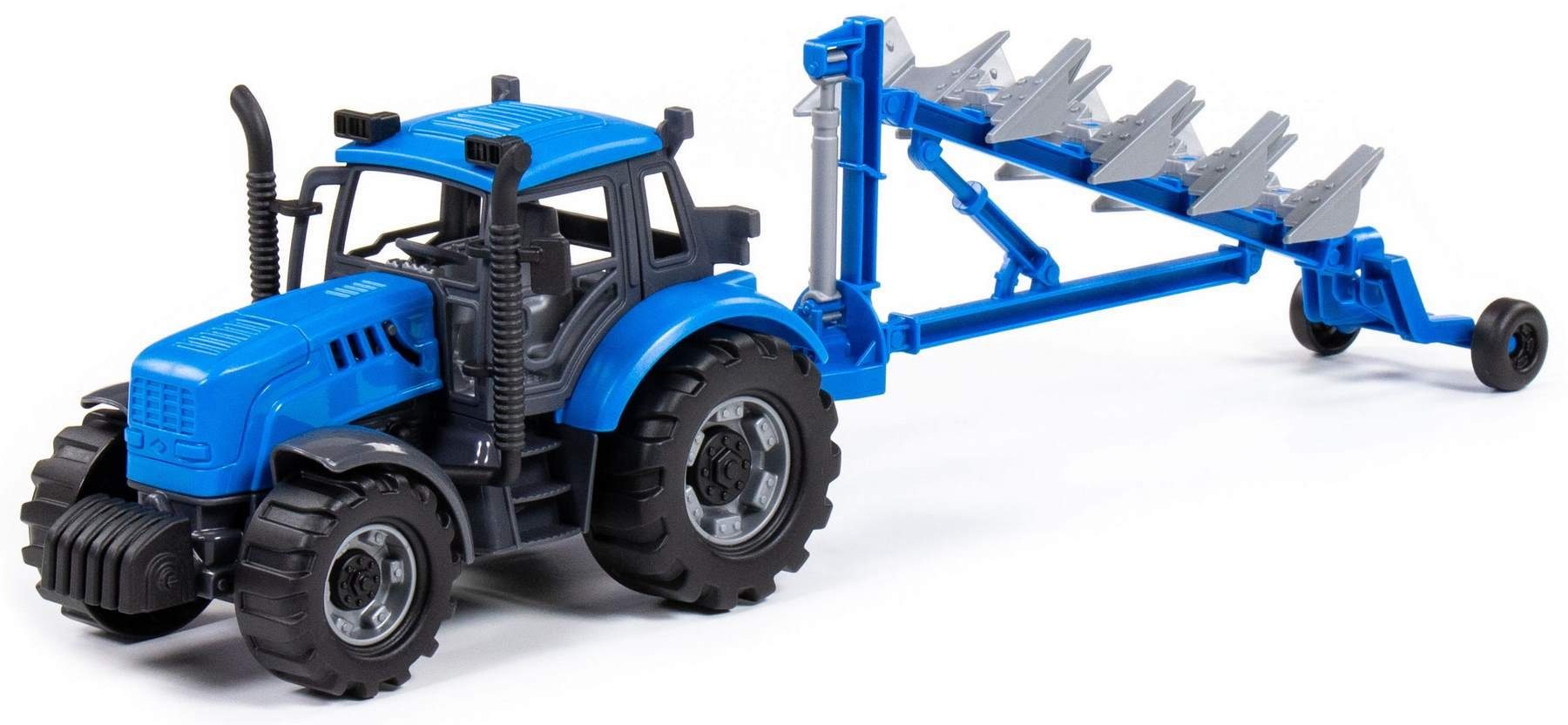 Polesie Spielzeug-Traktor Traktor Progress mit Drehpflug