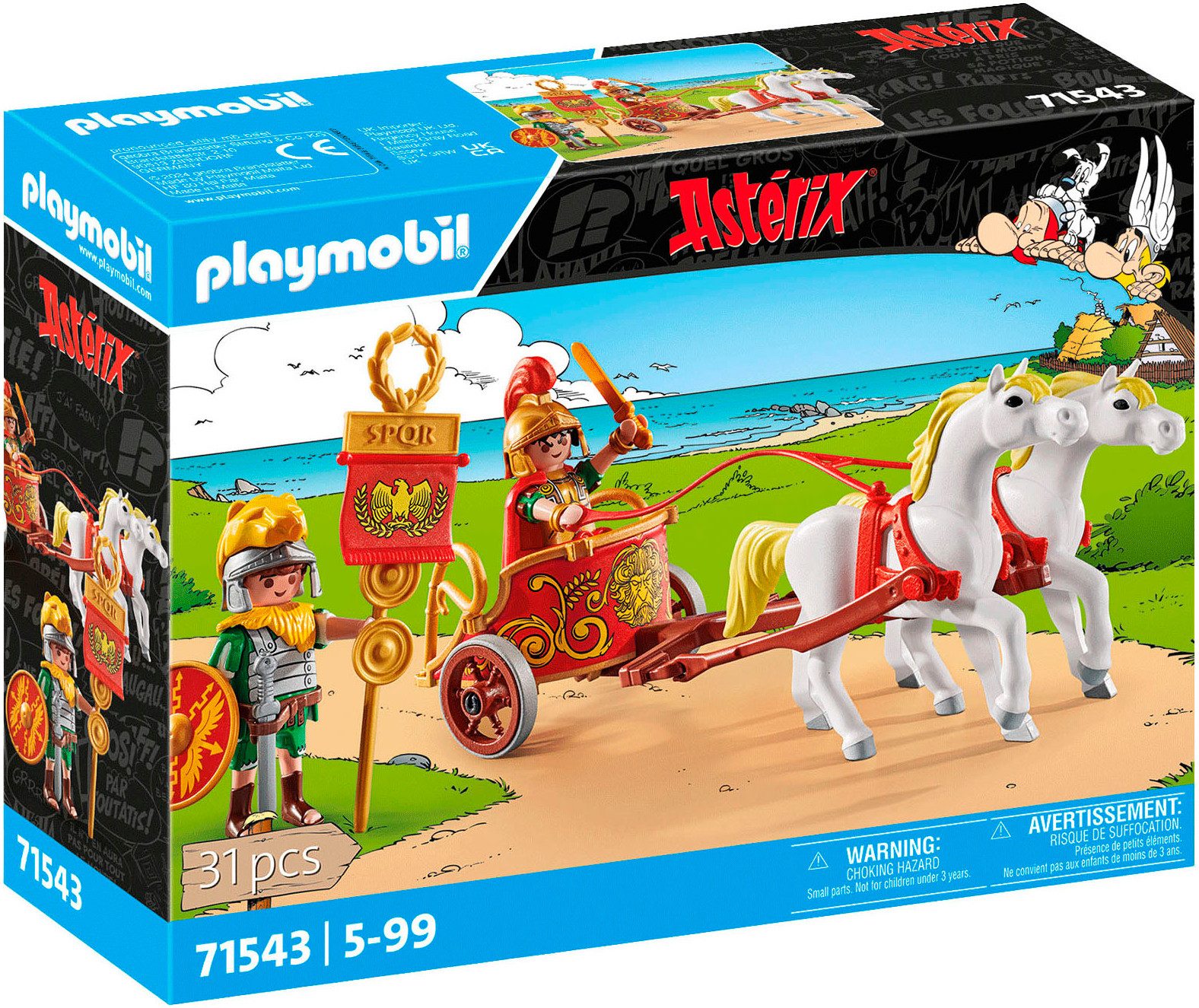 Playmobil® Römischer Streitwagen (71543), Asterix Konstruktions-Spielset,