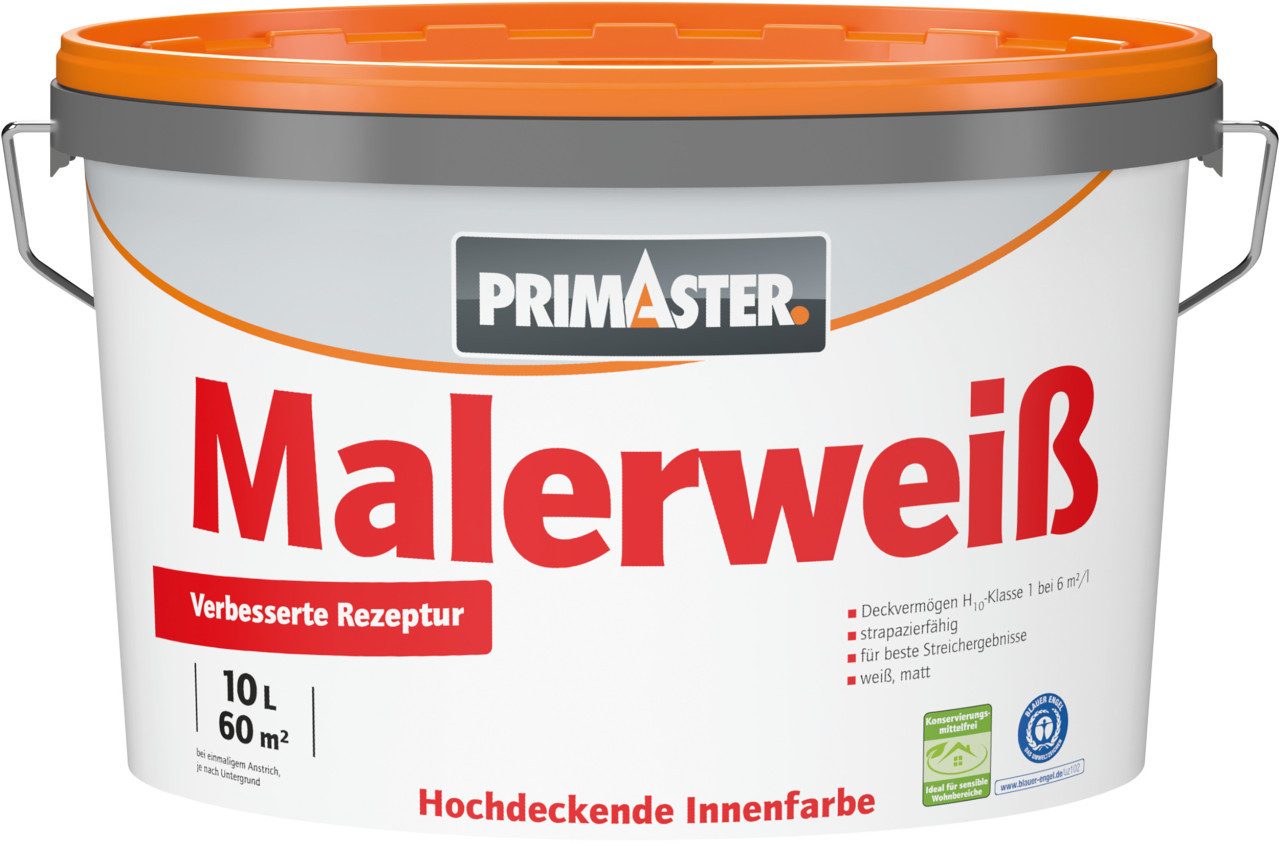 Primaster Wandfarbe Primaster Wandfarbe Malerweiß