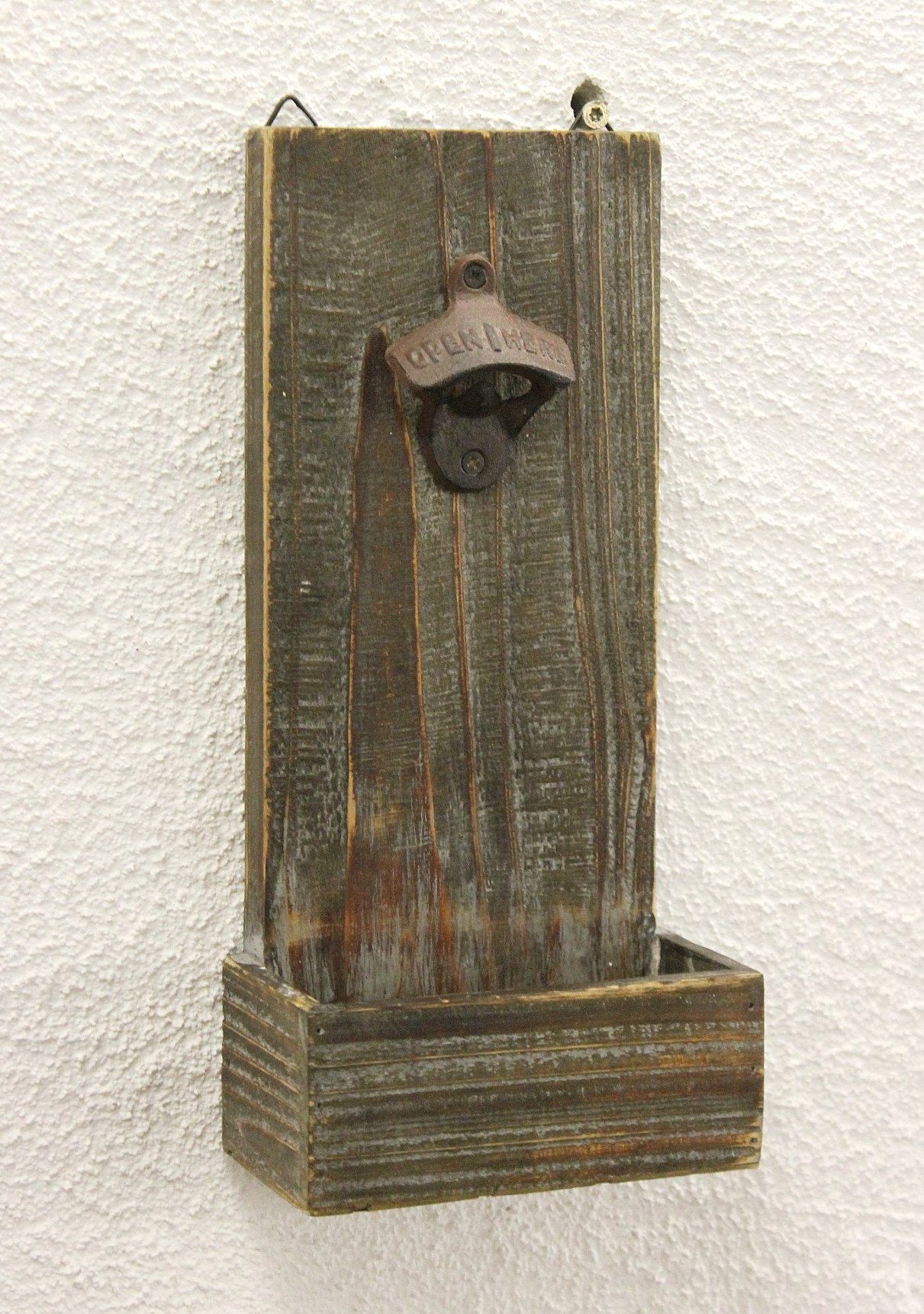 DanDiBo Flaschenöffner Wandfaschenöffner mit Auffangbehälter 5094
