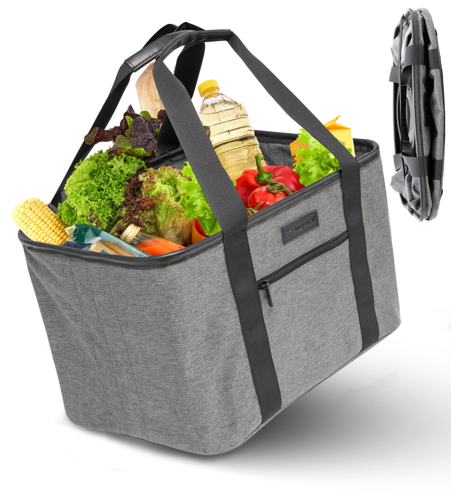 shopwell Einkaufskorb Einkaufskorb faltbar 30 Liter