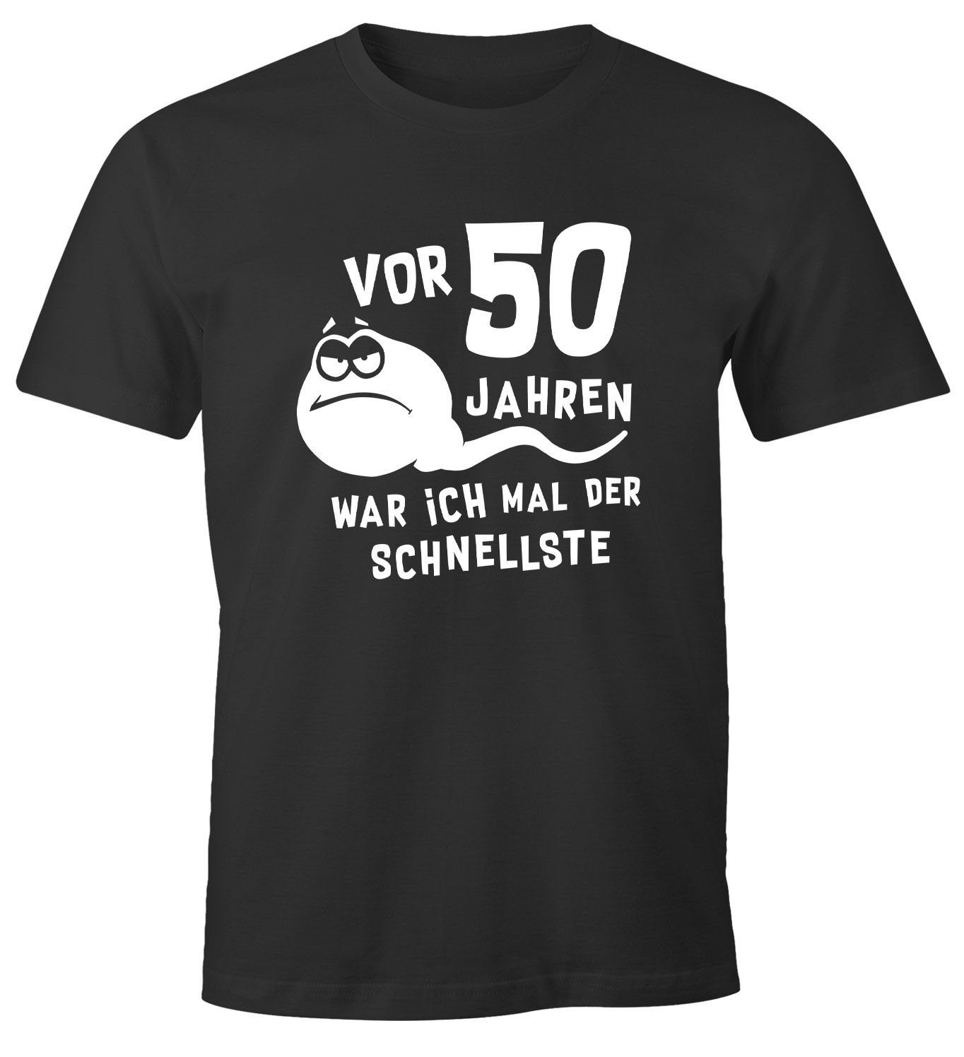 MoonWorks Print-Shirt Herren T-Shirt 50. Geburtstag