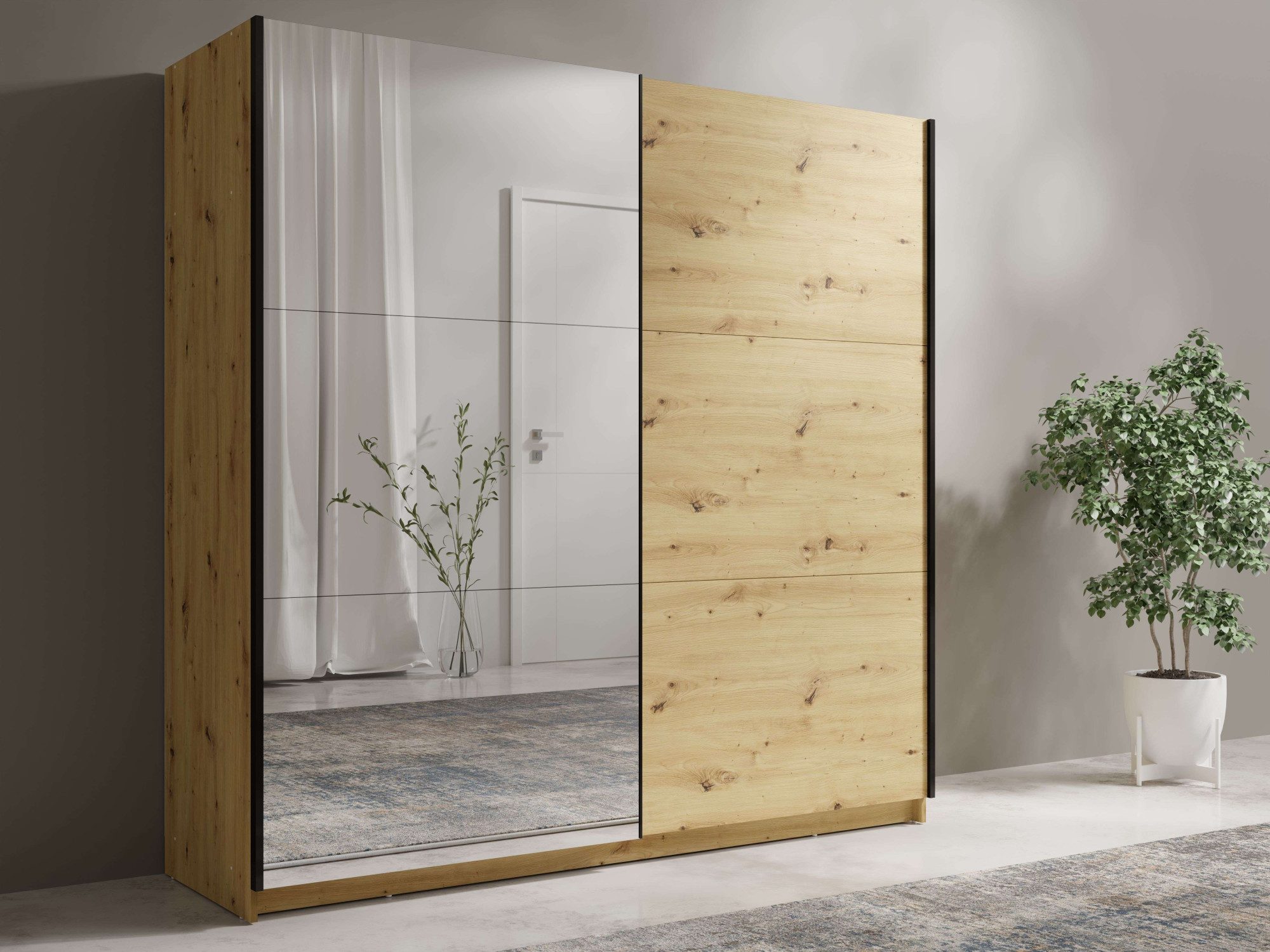 Home affaire Kleiderschrank Kleiderschrank Fresno mit