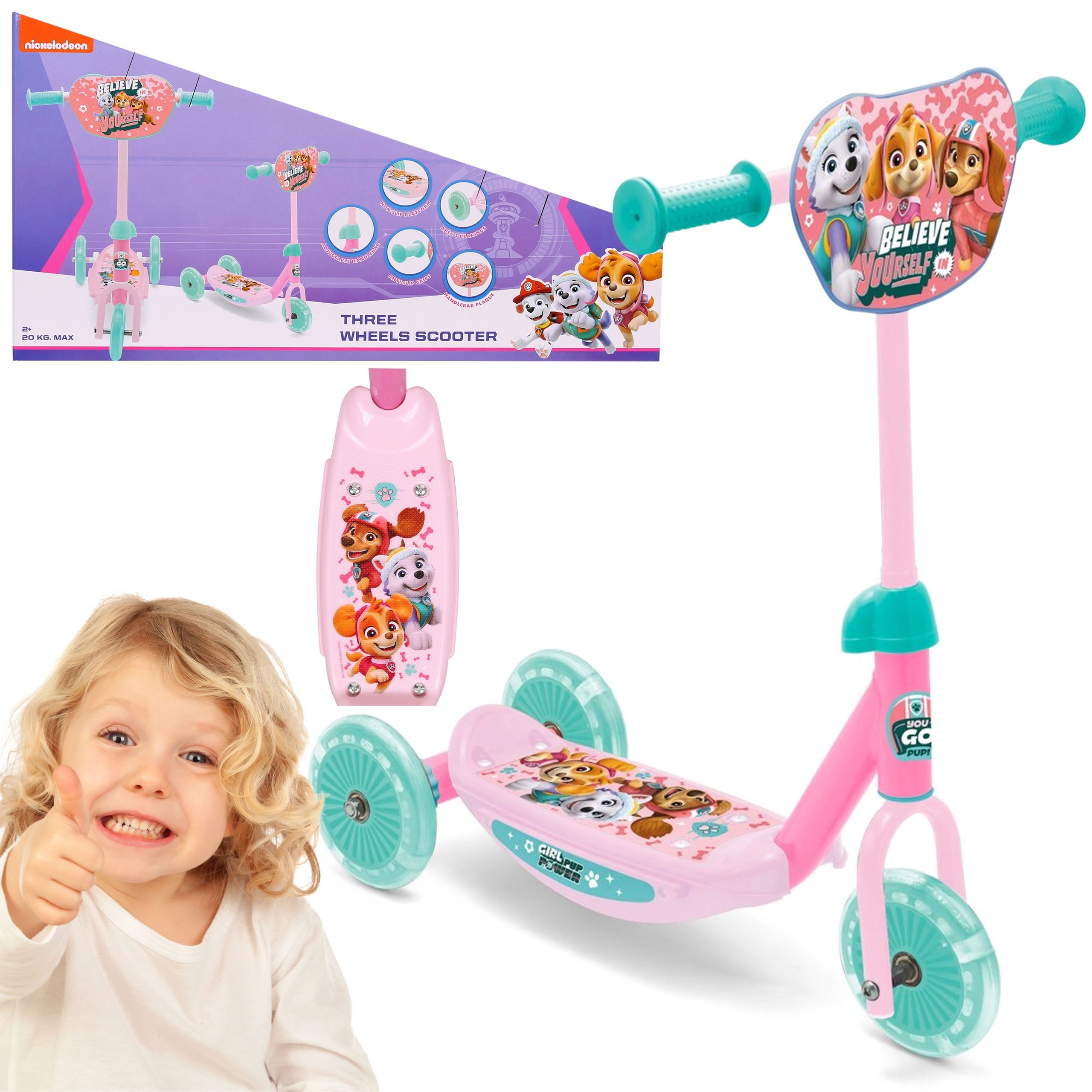 Sarcia.eu Dreirad Paw Patrol Mädchen Dreirad
