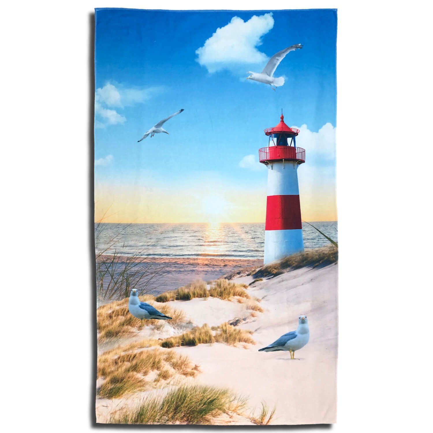 ESPiCO Strandtuch Leuchtturm, Baumwollmischung (1-St), Urlaub,