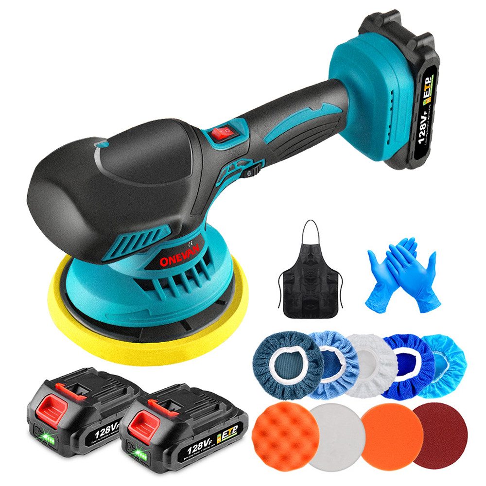 ONEVAN Akku-Poliermaschine 6 Zoll Auto Poliermaschinen